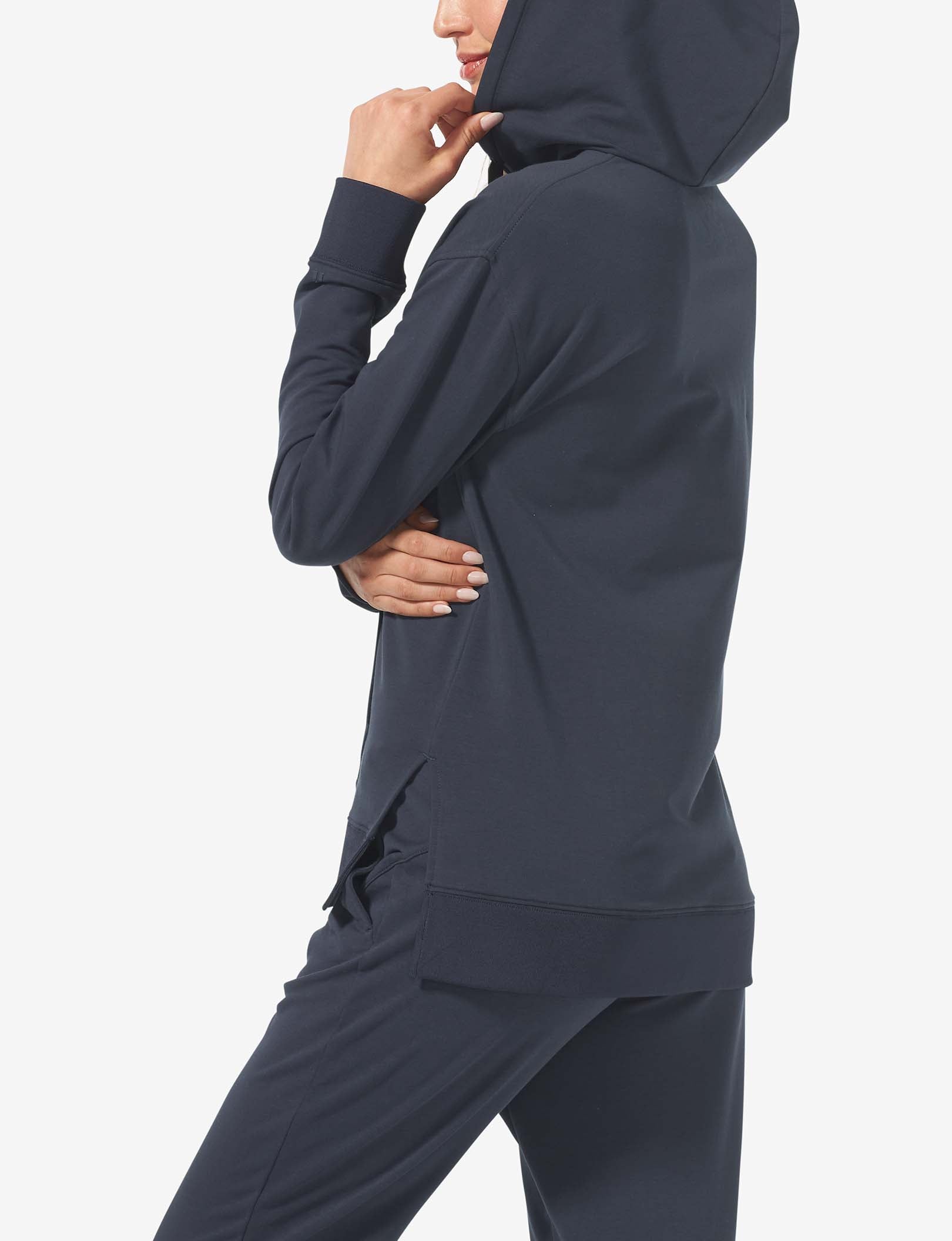 Women's Luxe French Terry Hoodie::Night Sky
