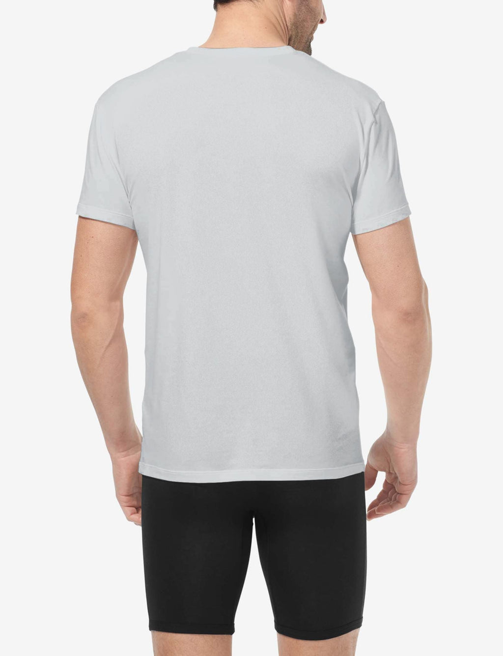 Cool Cotton Crew Neck Modern Fit Undershirt (3-Pack)::Grey