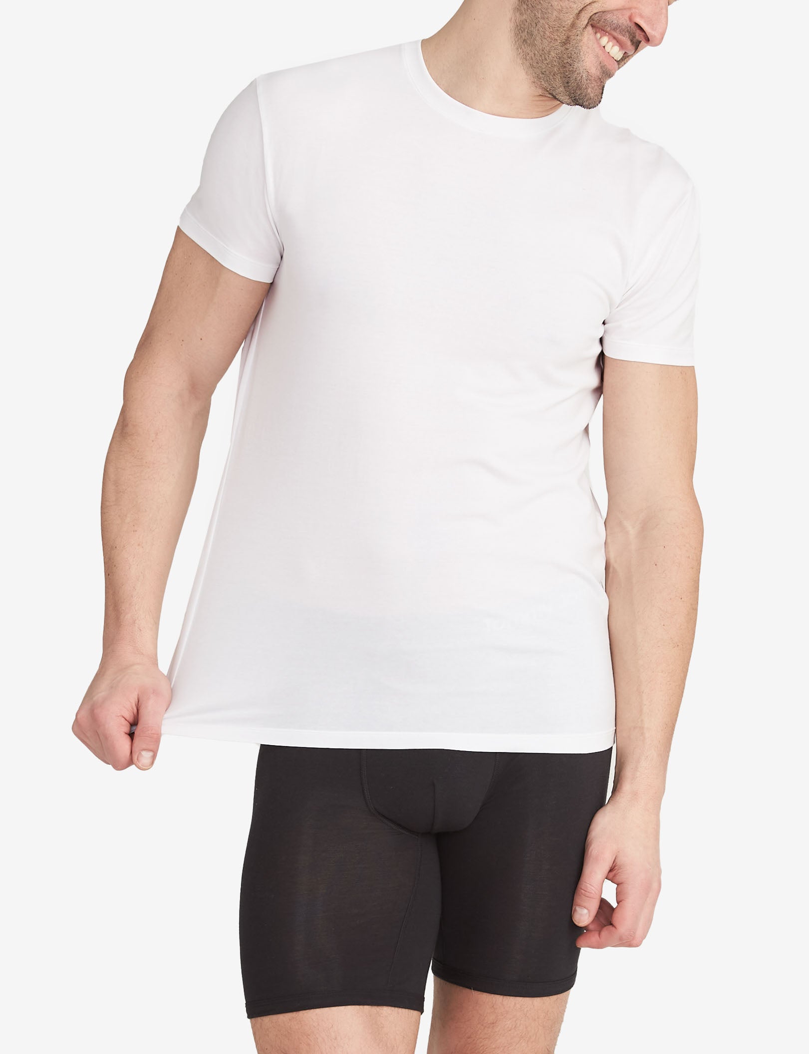 Cool Cotton Crew Neck Undershirt Starter Pack::White