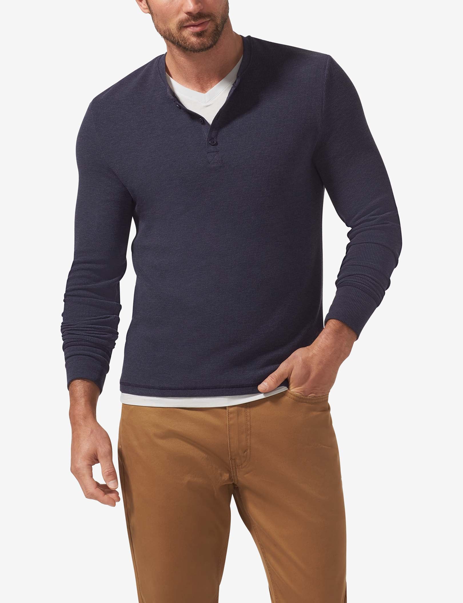 Cool Cotton High V-Neck Modern Fit Undershirt::White