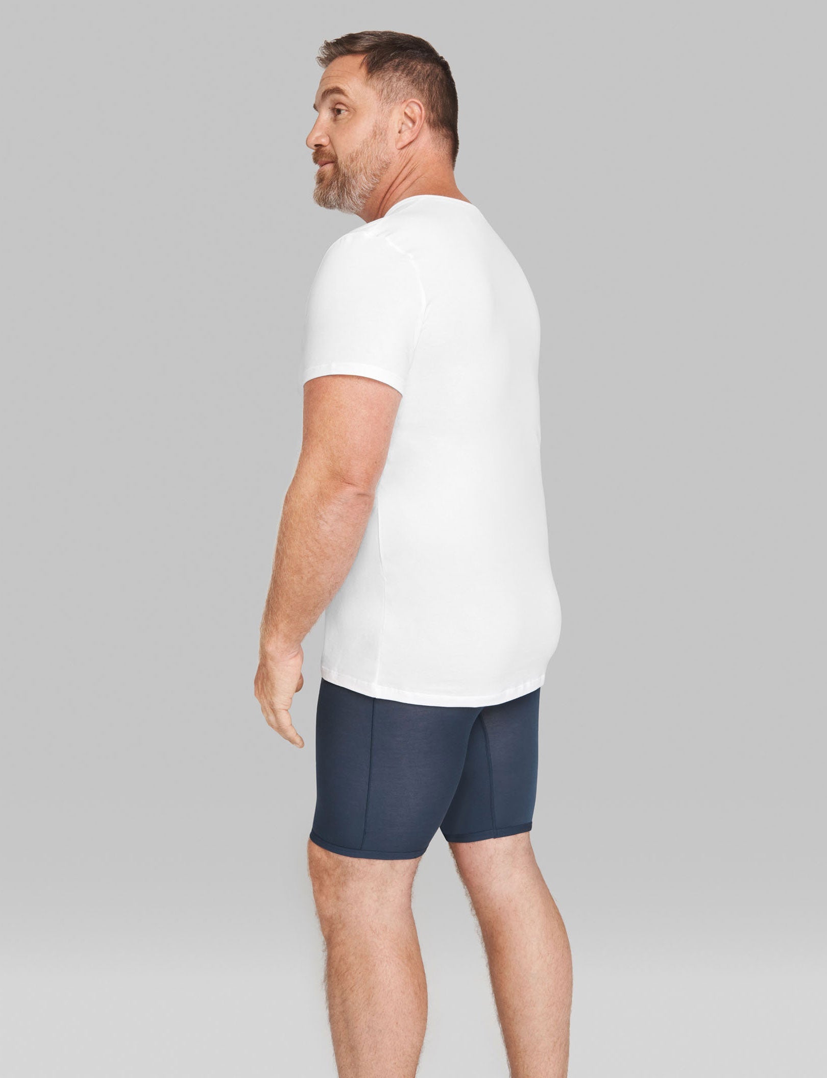 Cool Cotton High V-Neck Undershirt Starter Pack::White
