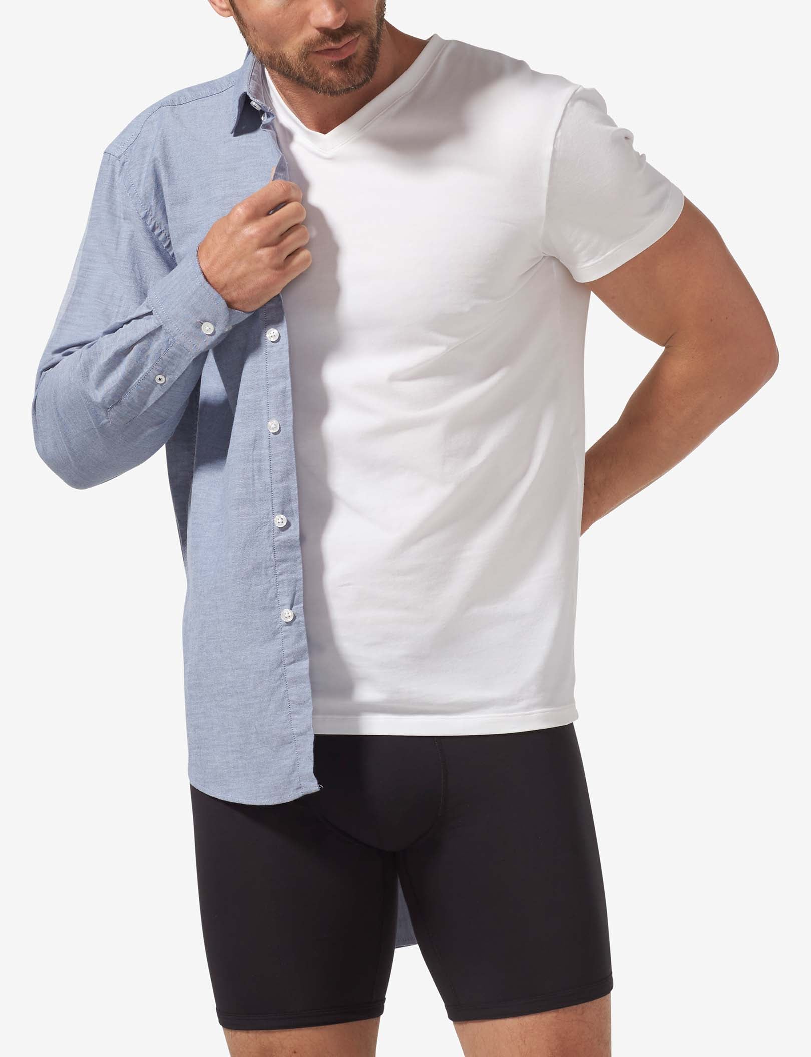 Cool Cotton High V-Neck Modern Fit Undershirt