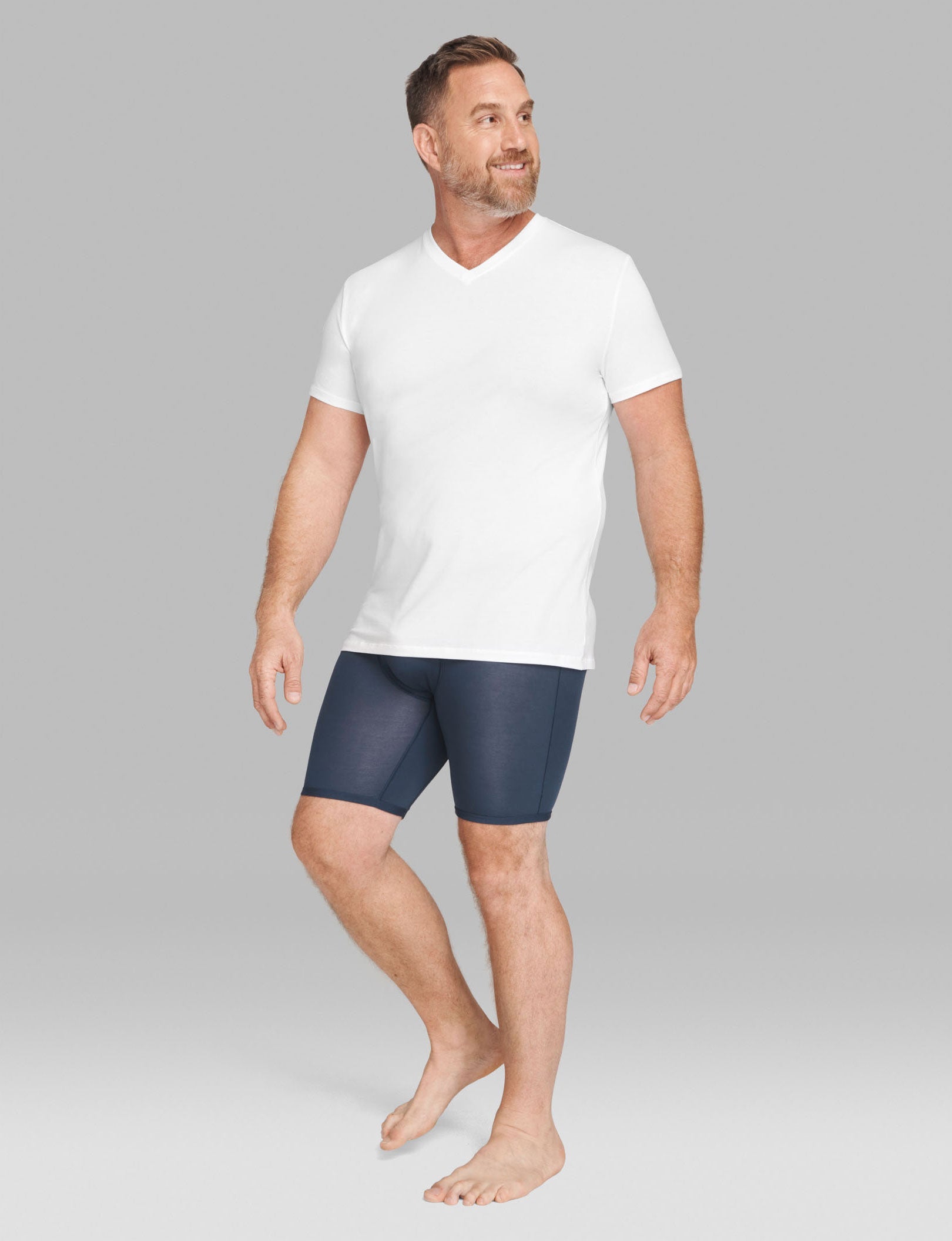Cool Cotton High V-Neck Undershirt Starter Pack::White