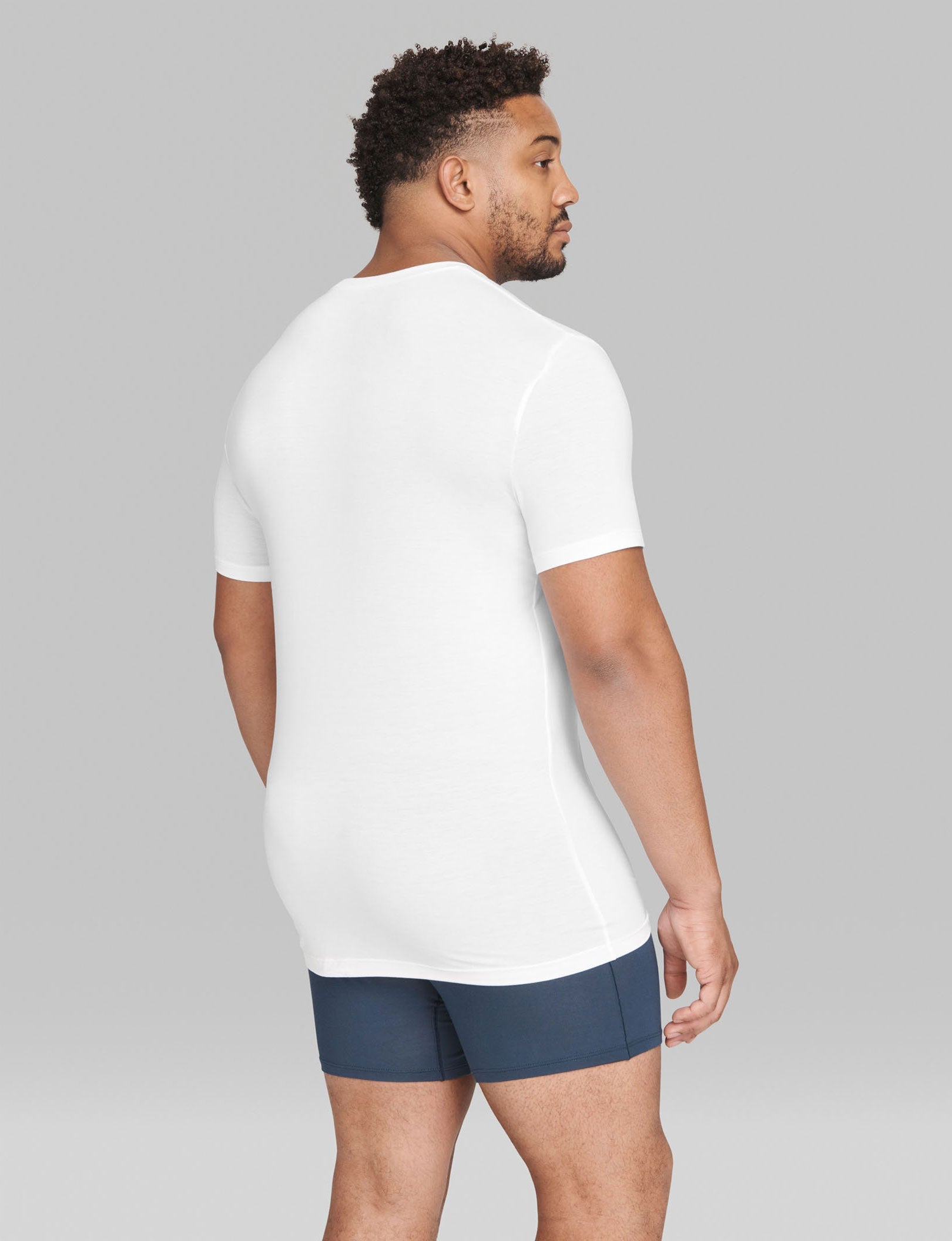 Second Skin Crew Neck Undershirt Starter Pack::White