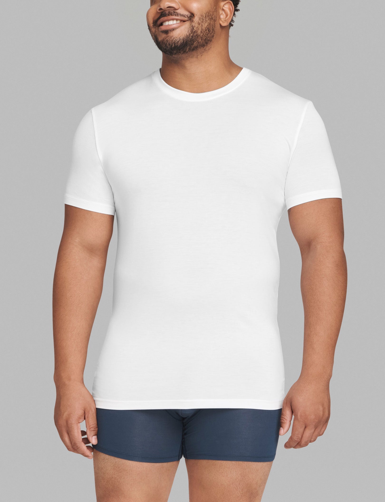 Second Skin Crew Neck Undershirt Starter Pack::White