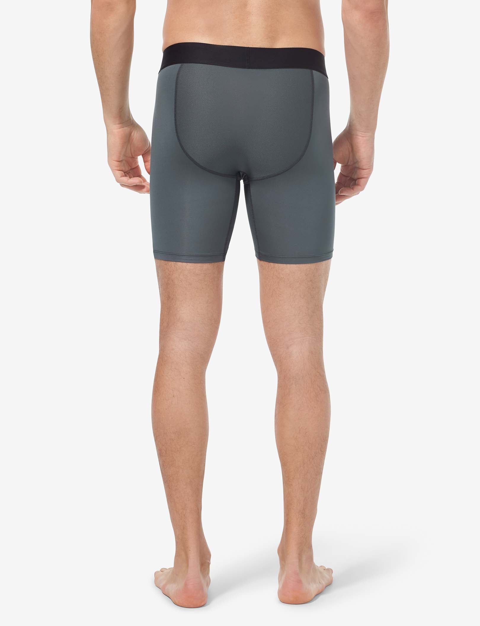 360 Sport Mid-Length Boxer Brief 6" (3-Pack)::Dress Blues/Turbulence/Black
