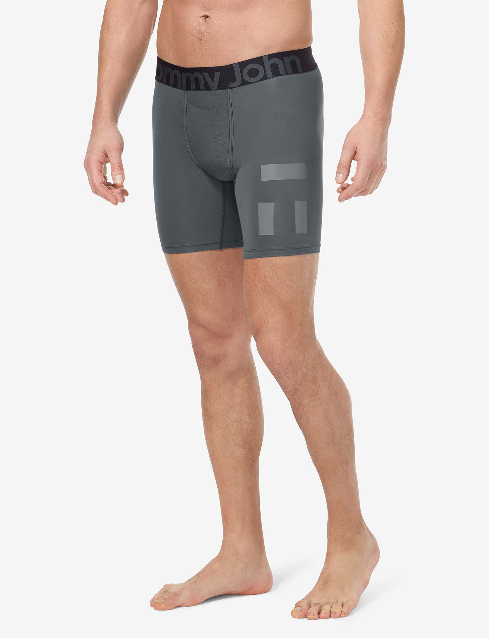 360 Sport Mid-Length Boxer Brief 6"::Turbulence