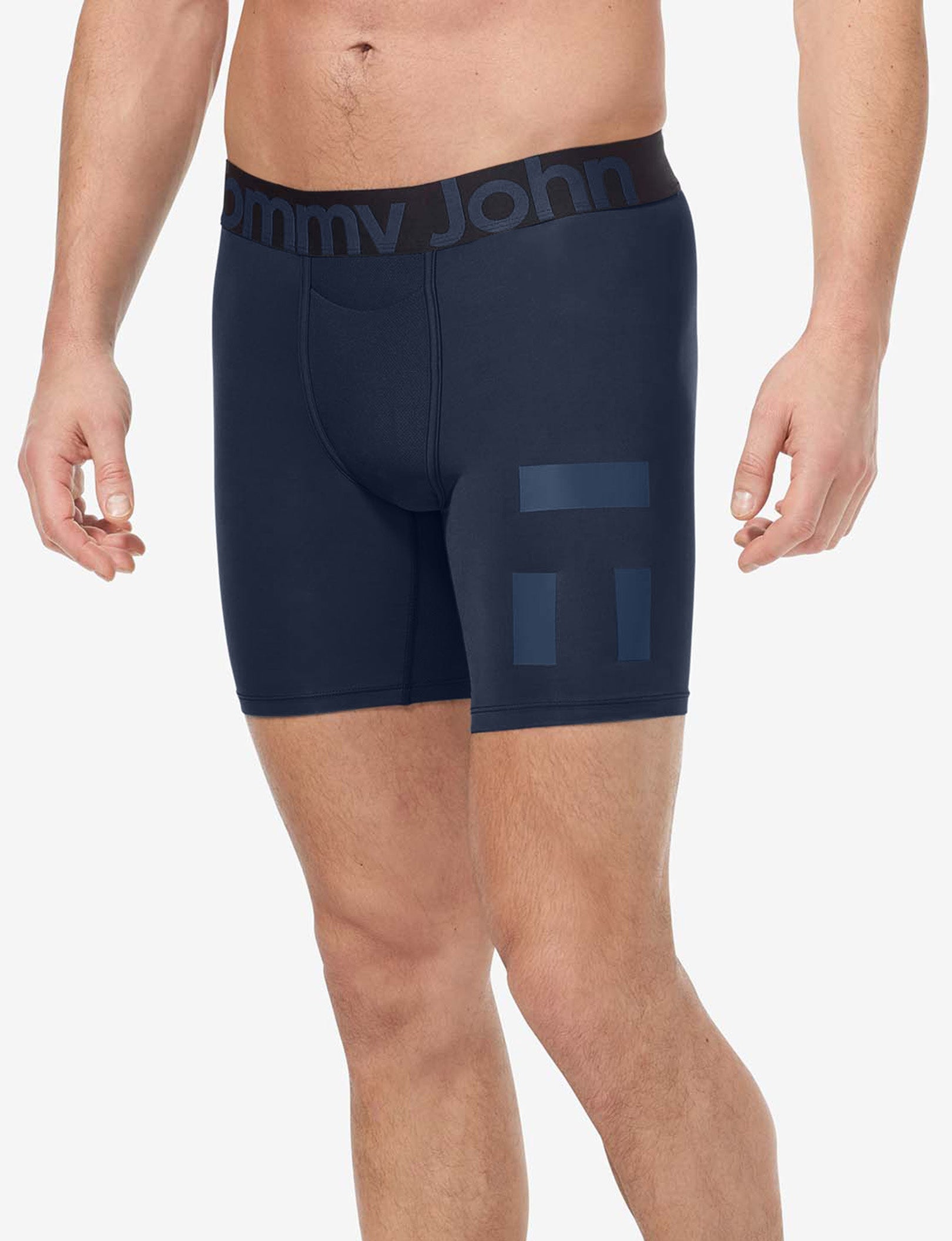 360 Sport Mid-Length Boxer Brief 6" (3-Pack)::Dress Blues/Turbulence/Black