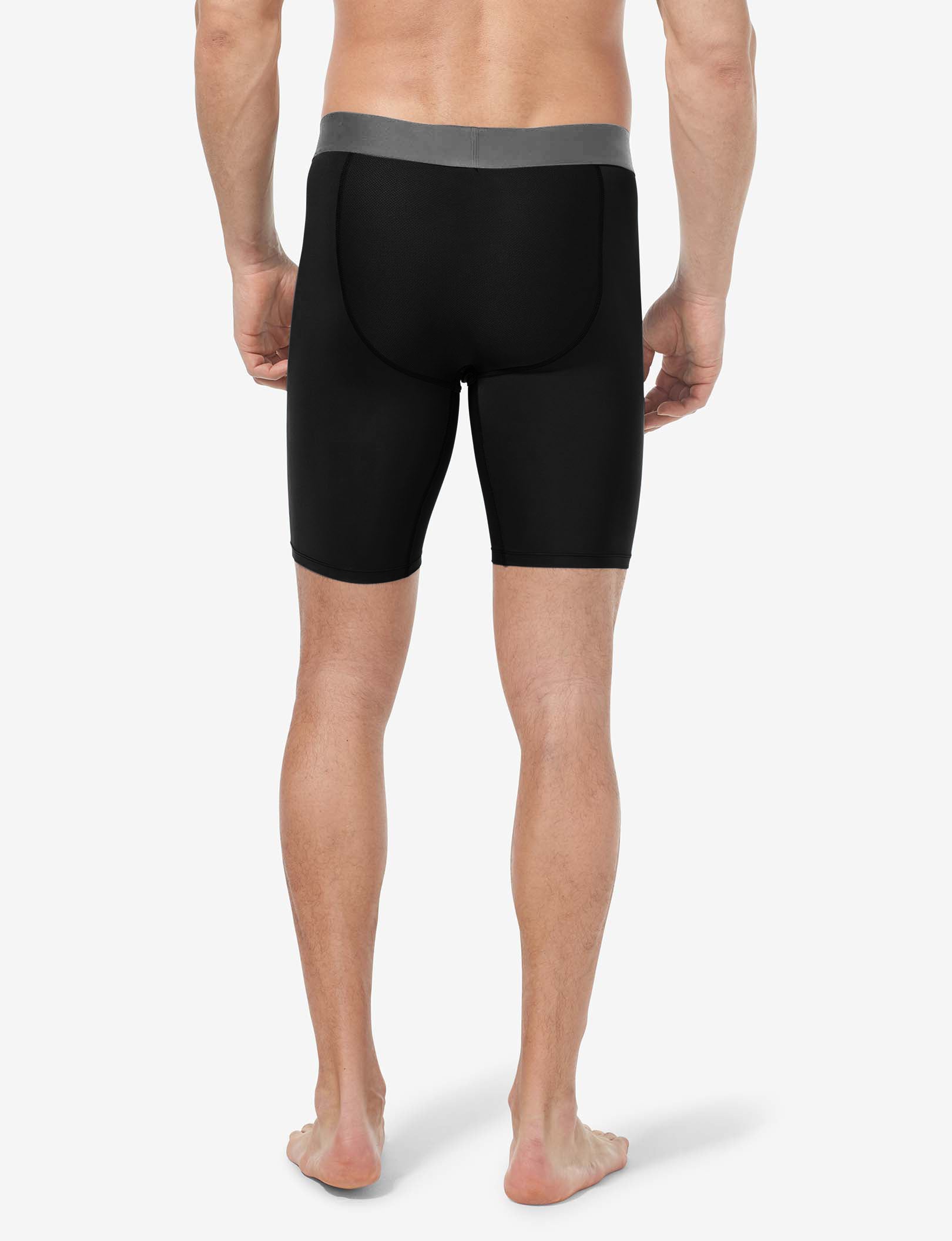 Performance 8" Boxer Brief (3-Pack)::Black/Navy Blazer