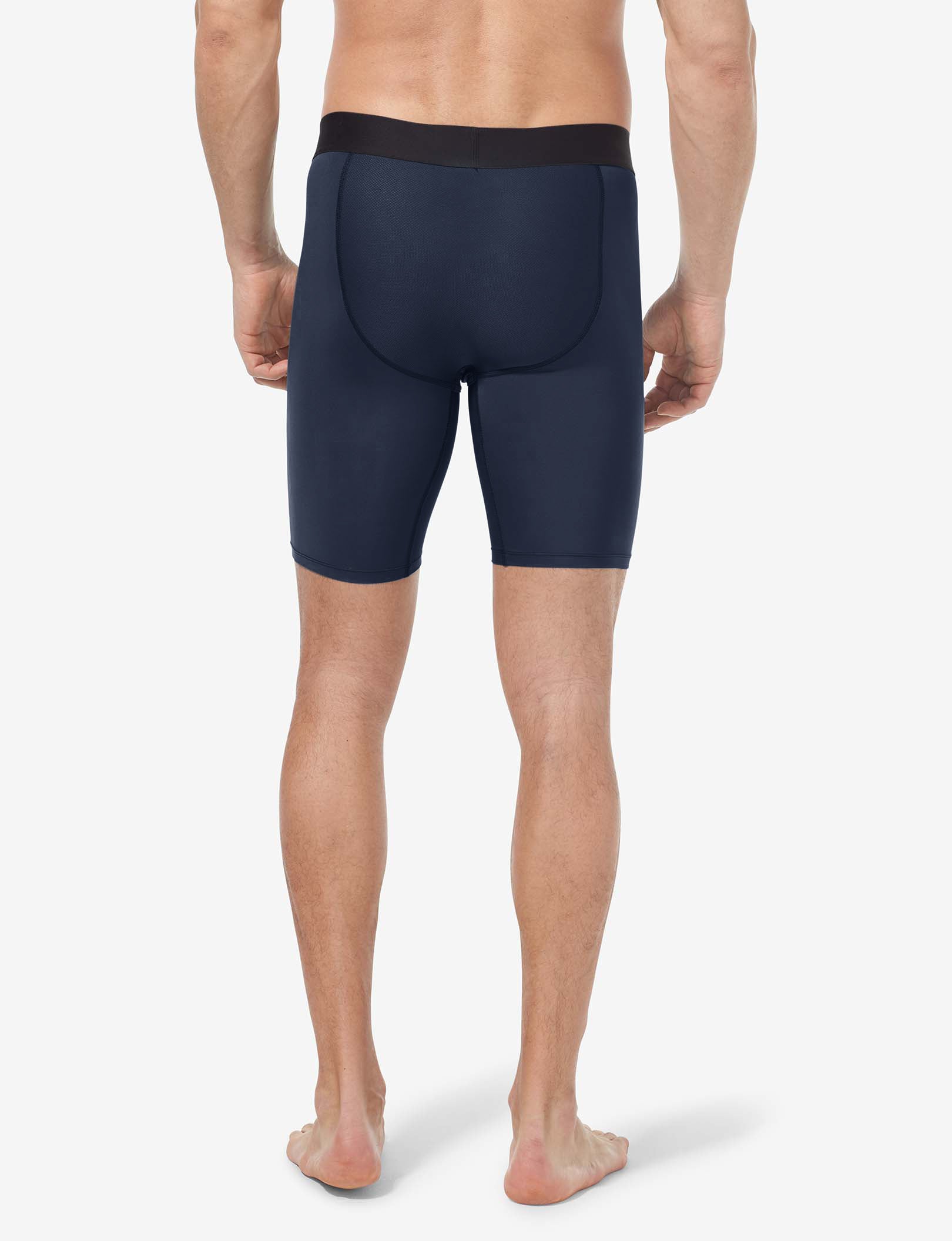Performance 8" Boxer Brief (3-Pack)::Black/Navy Blazer