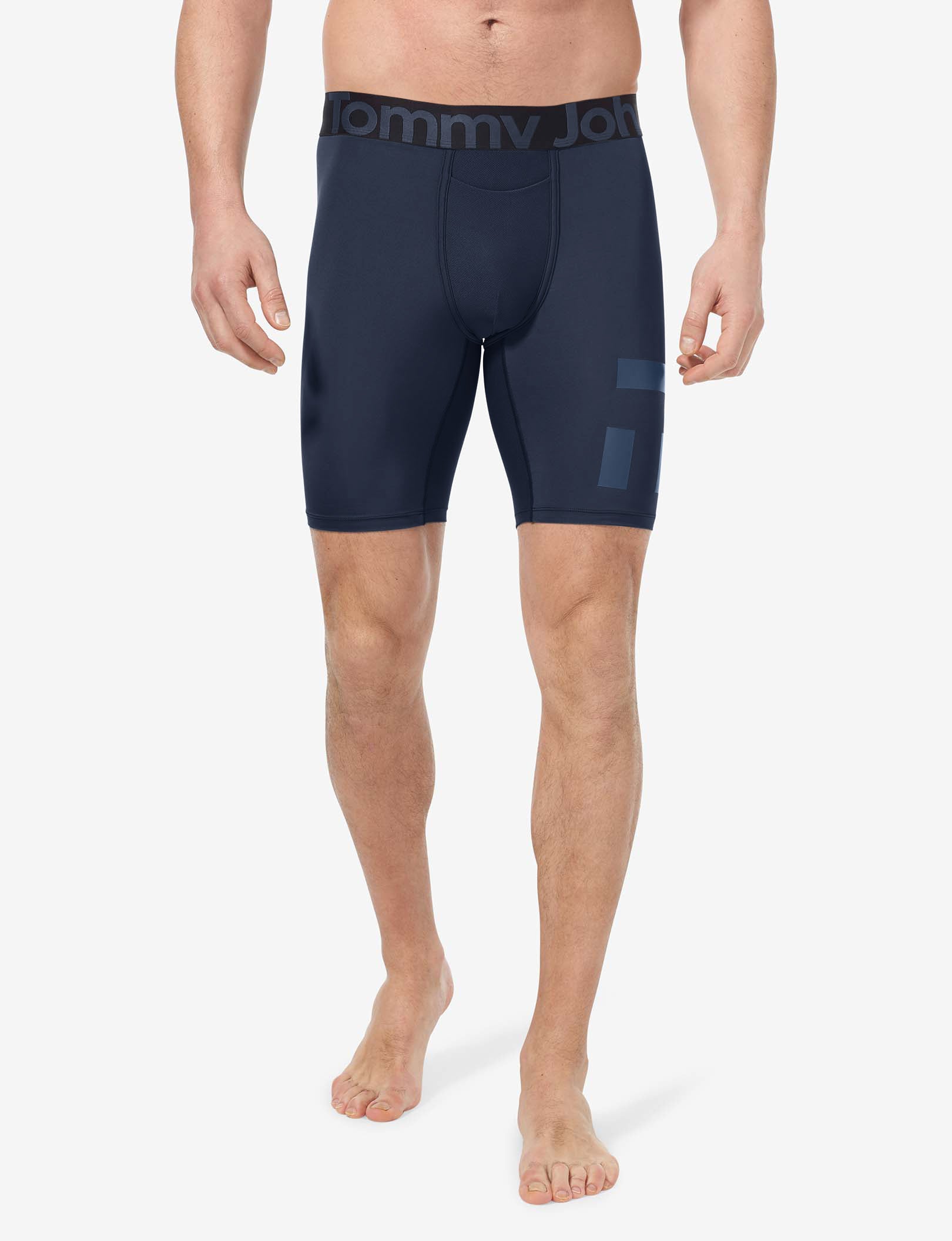 Performance 8" Boxer Brief (3-Pack)::Black/Navy Blazer