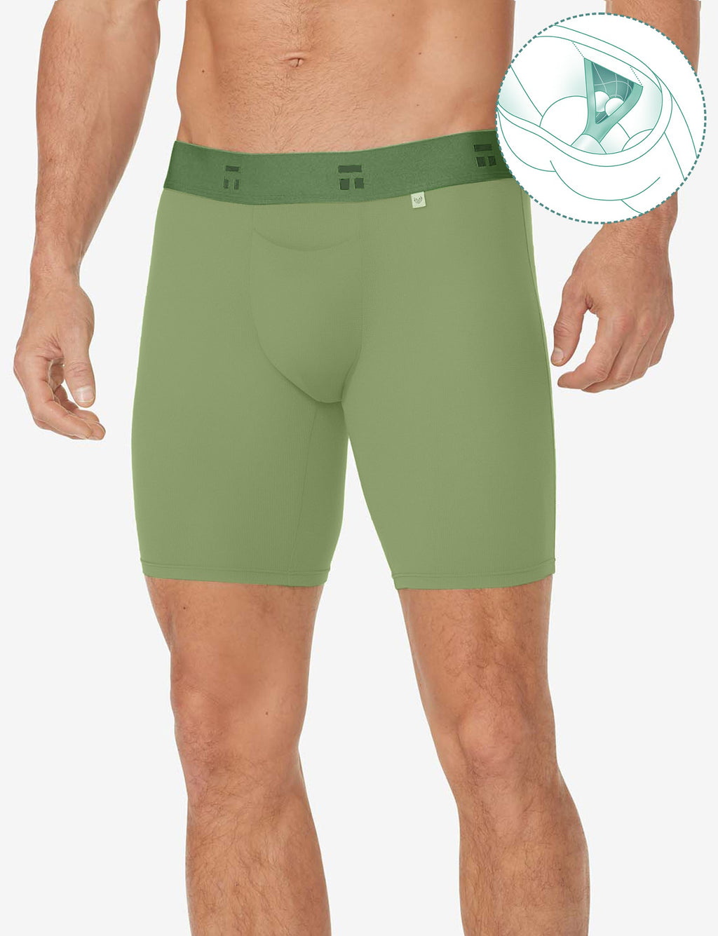 Air Hammock Pouch™ Boxer Brief 8"::Dill