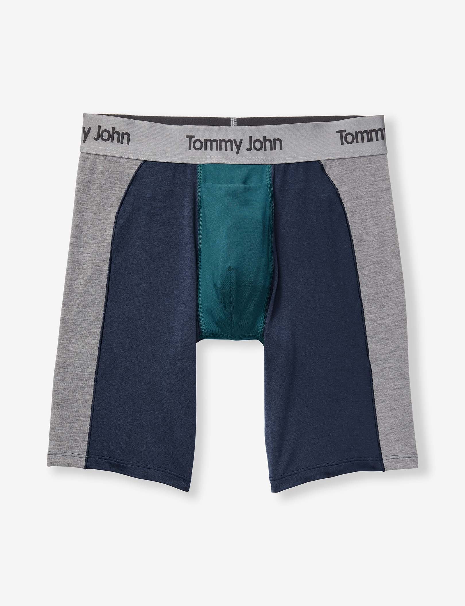 Second Skin Boxer Brief 8"::Mediterranea Colorblock