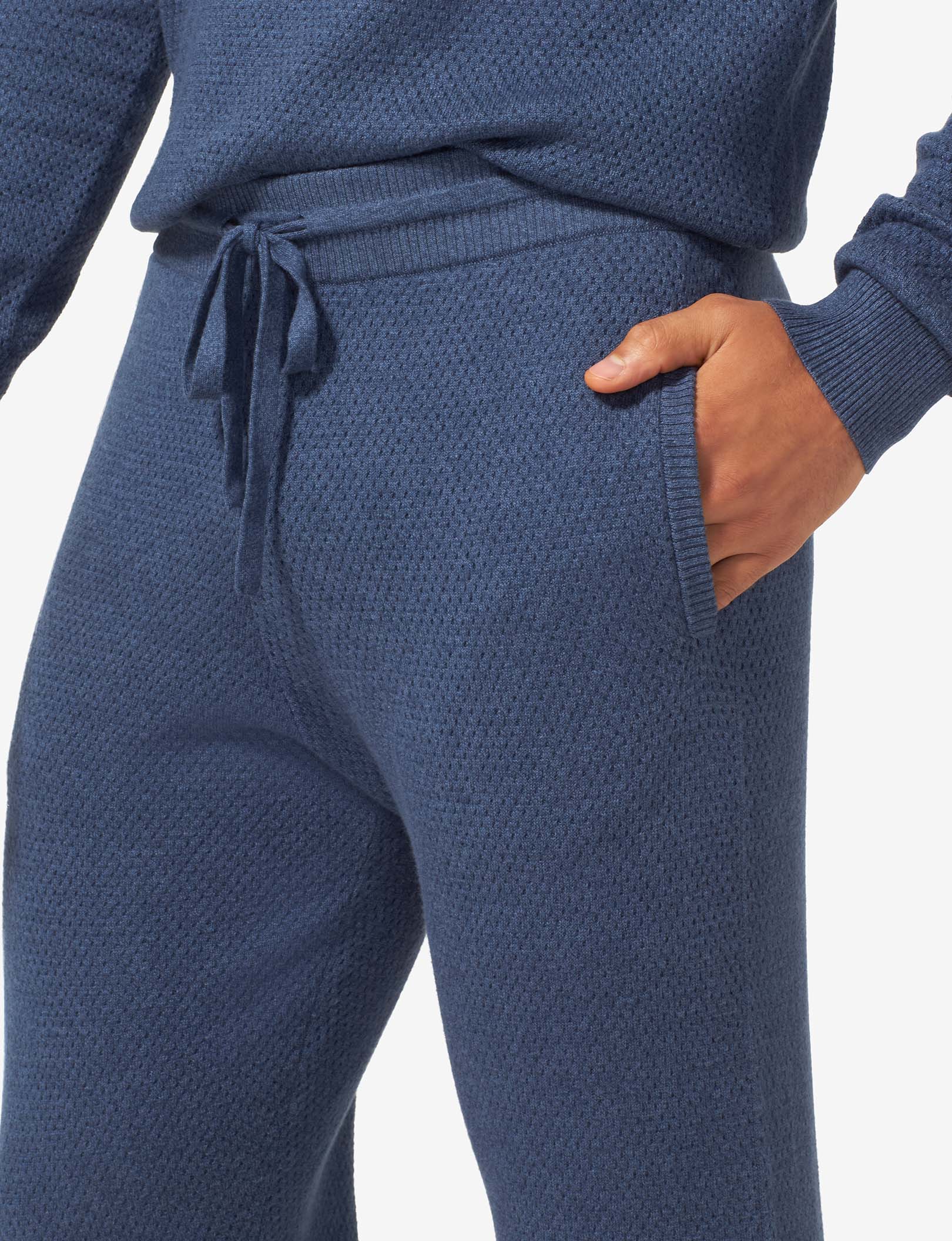 Sweater Lounge Jogger::Dress Blues Heather