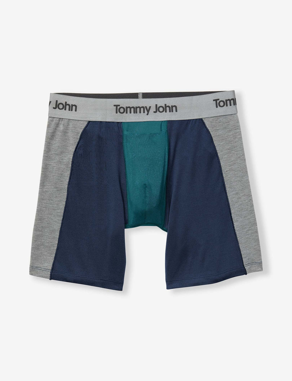 Second Skin Mid-Length Boxer Brief 6"::Mediterranea Colorblock