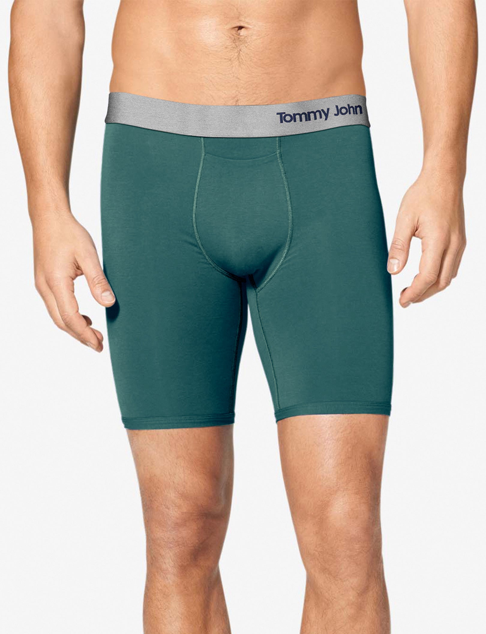 Cool Cotton Boxer Brief 8"::Pacific