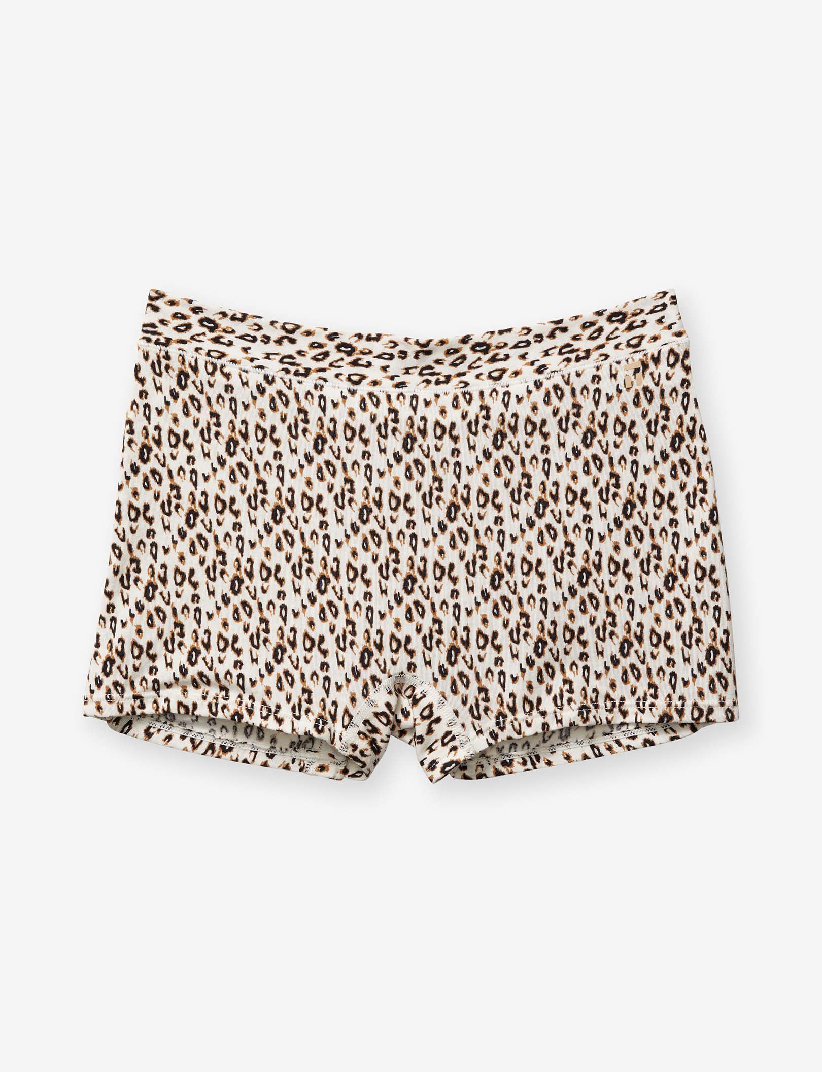 Women's Cool Cotton Boyshort::Natural Leopard