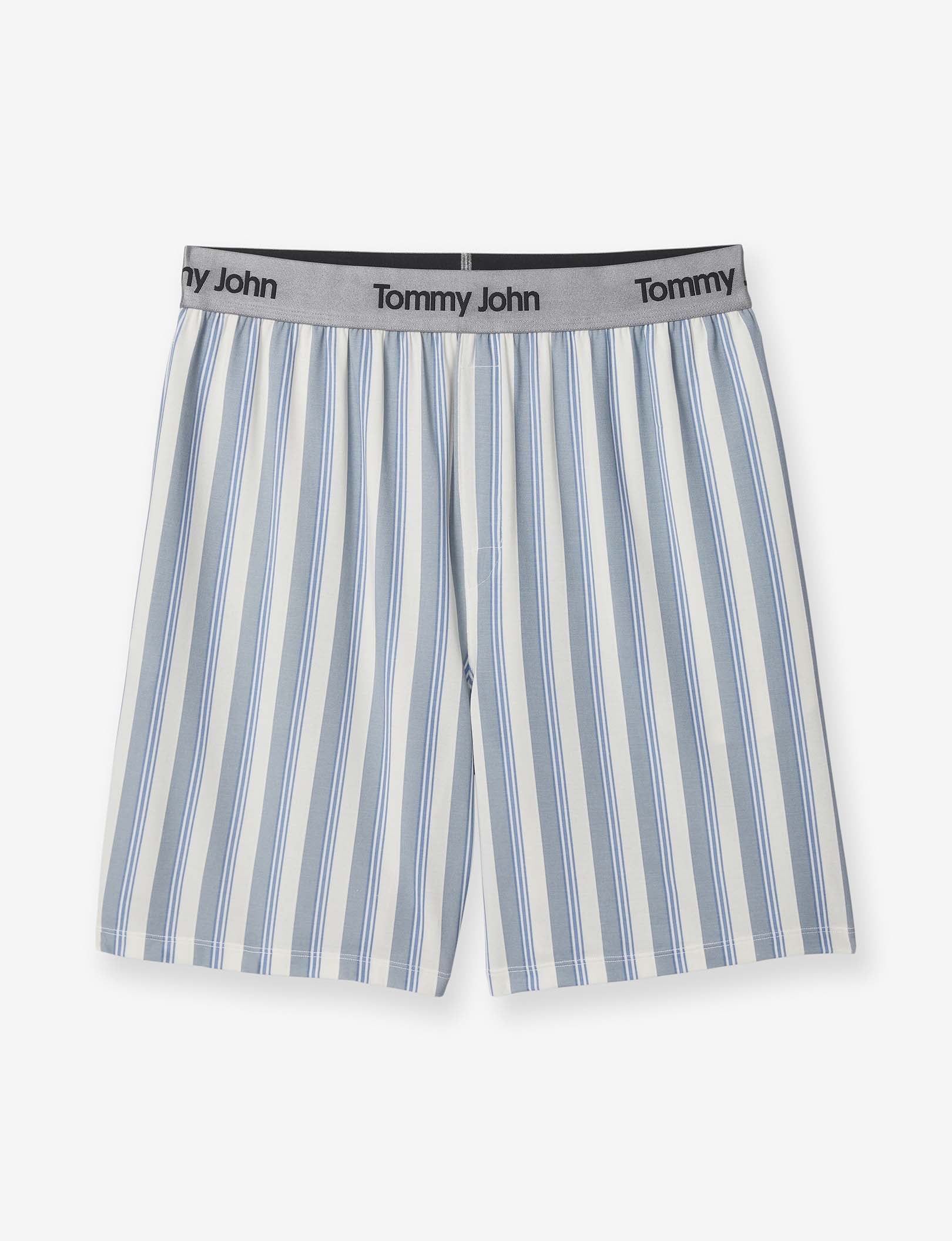 Second Skin Sleep Short::Blue Blush Goodnight Stripe