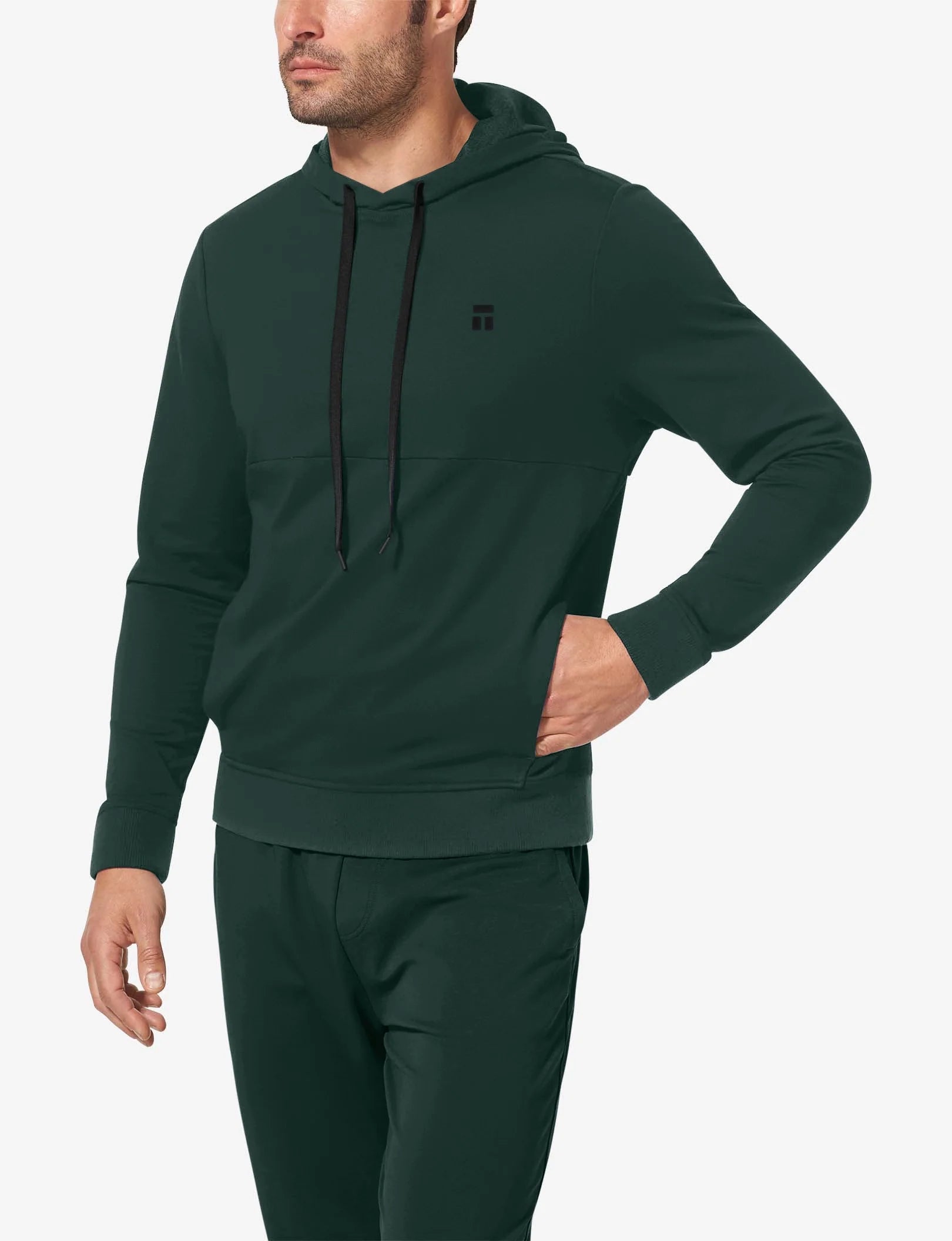 Luxe French Terry Hoodie::Pine Grove
