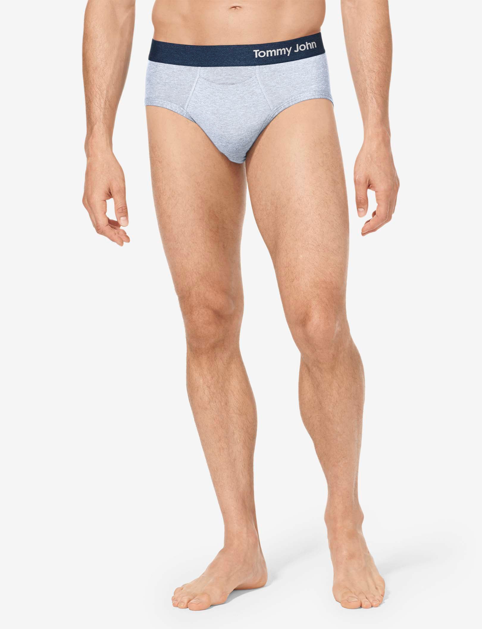 Cool Cotton Brief::Light Blue Heather