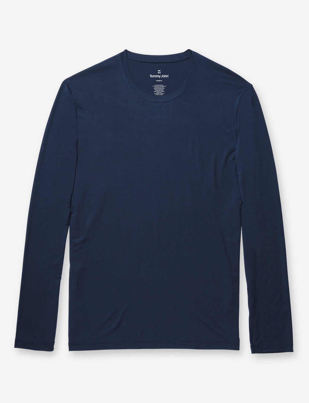 Second Skin Long Sleeve Sleep Top::Dress Blues