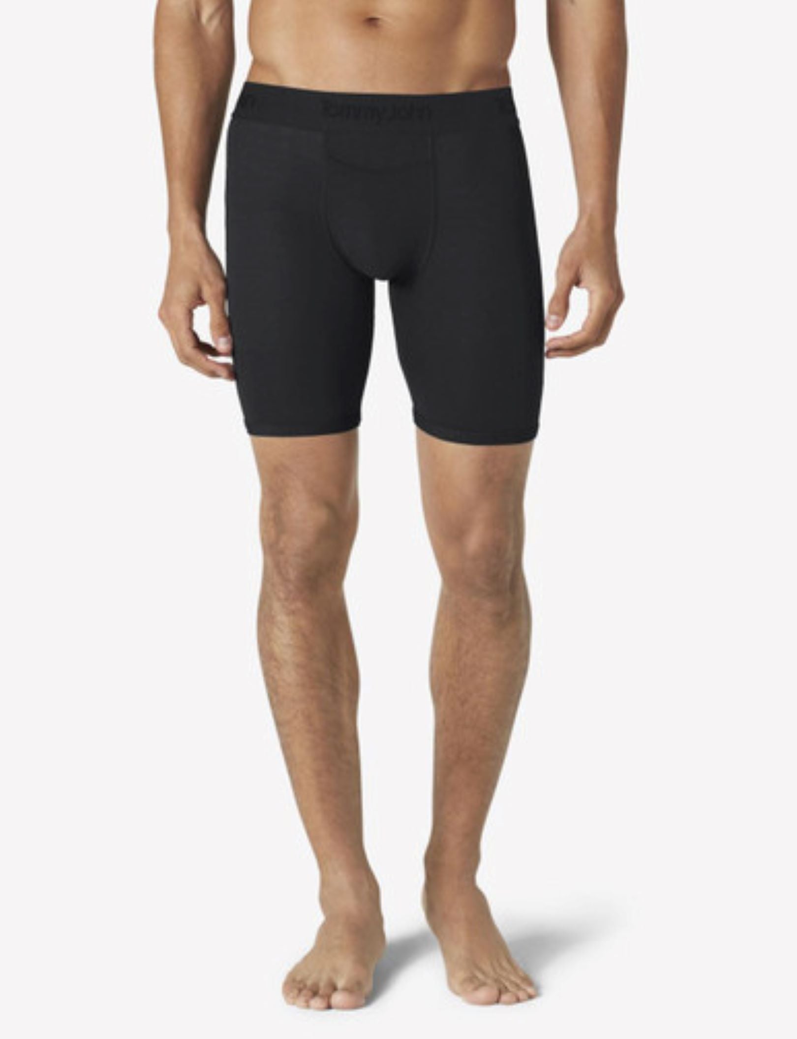Second Skin Boxer Brief 8" (3 Pack)::Black