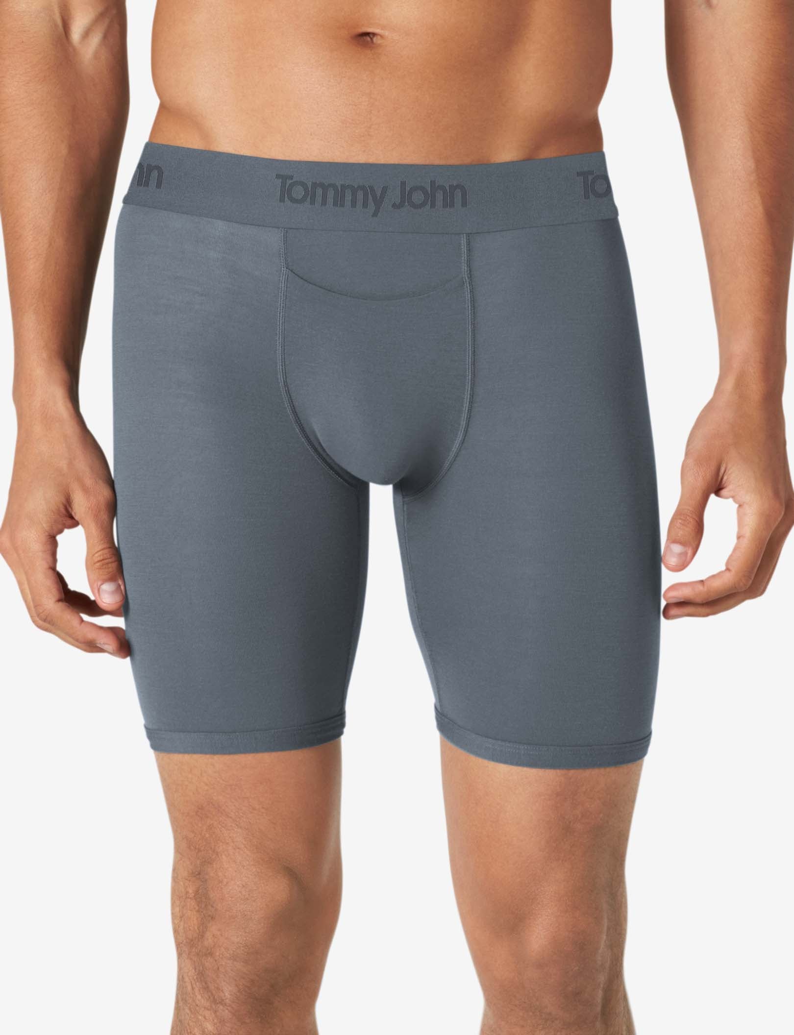 Second Skin Boxer Brief 6 Pack::Dress Blues/Turbulence Grey/Black