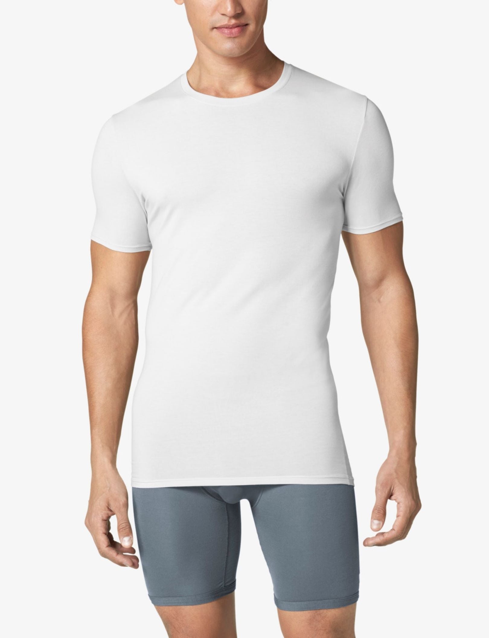 Cool Cotton Crew Neck Stay-Tucked Undershirt (3-Pack)