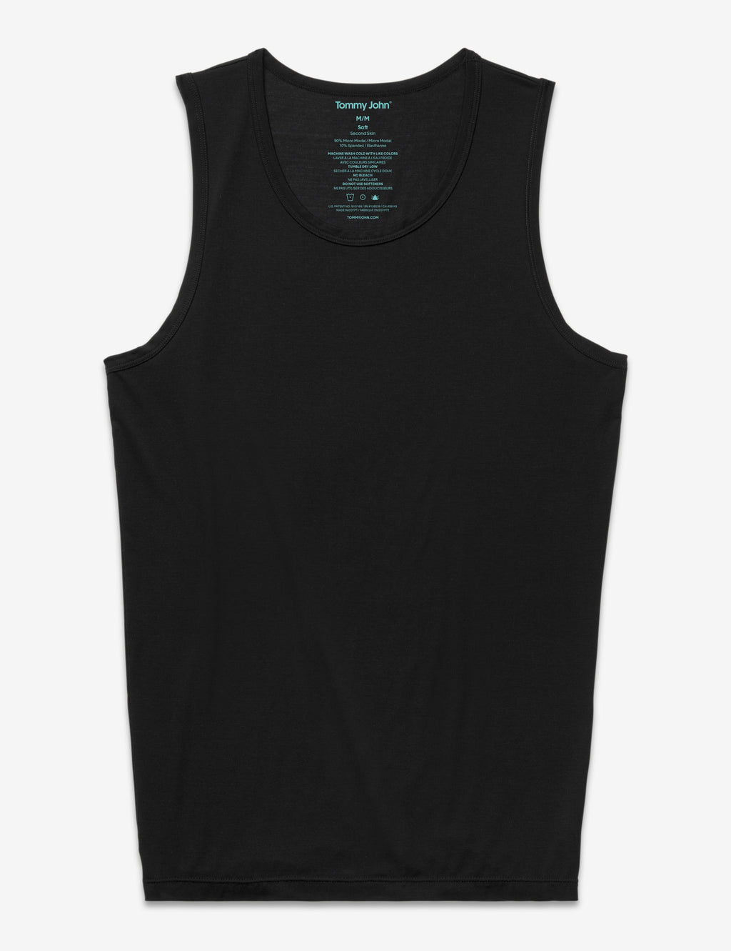 Second Skin Tank Stay-Tucked Undershirt::Black
