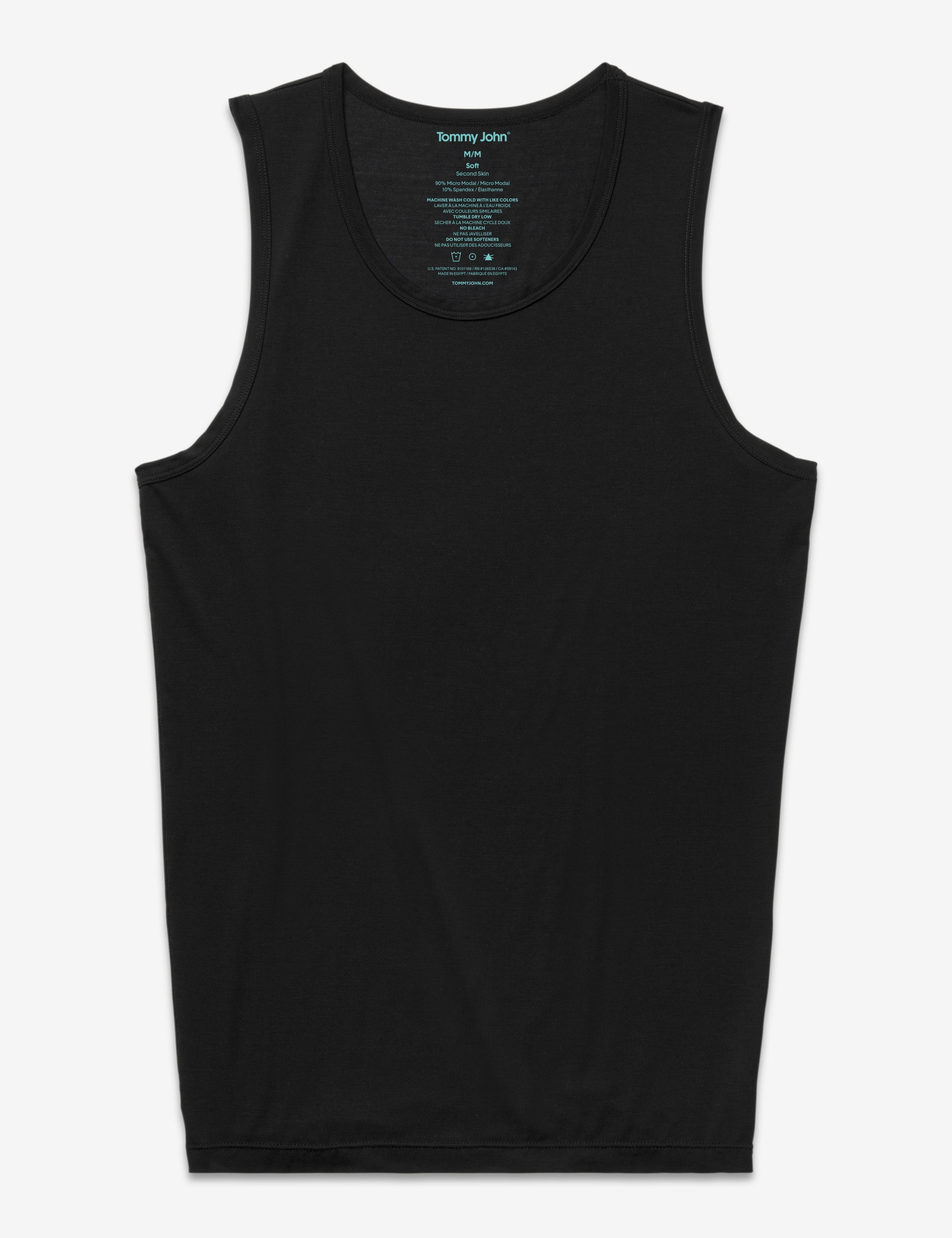 Second Skin Tank Stay-Tucked Undershirt::Black