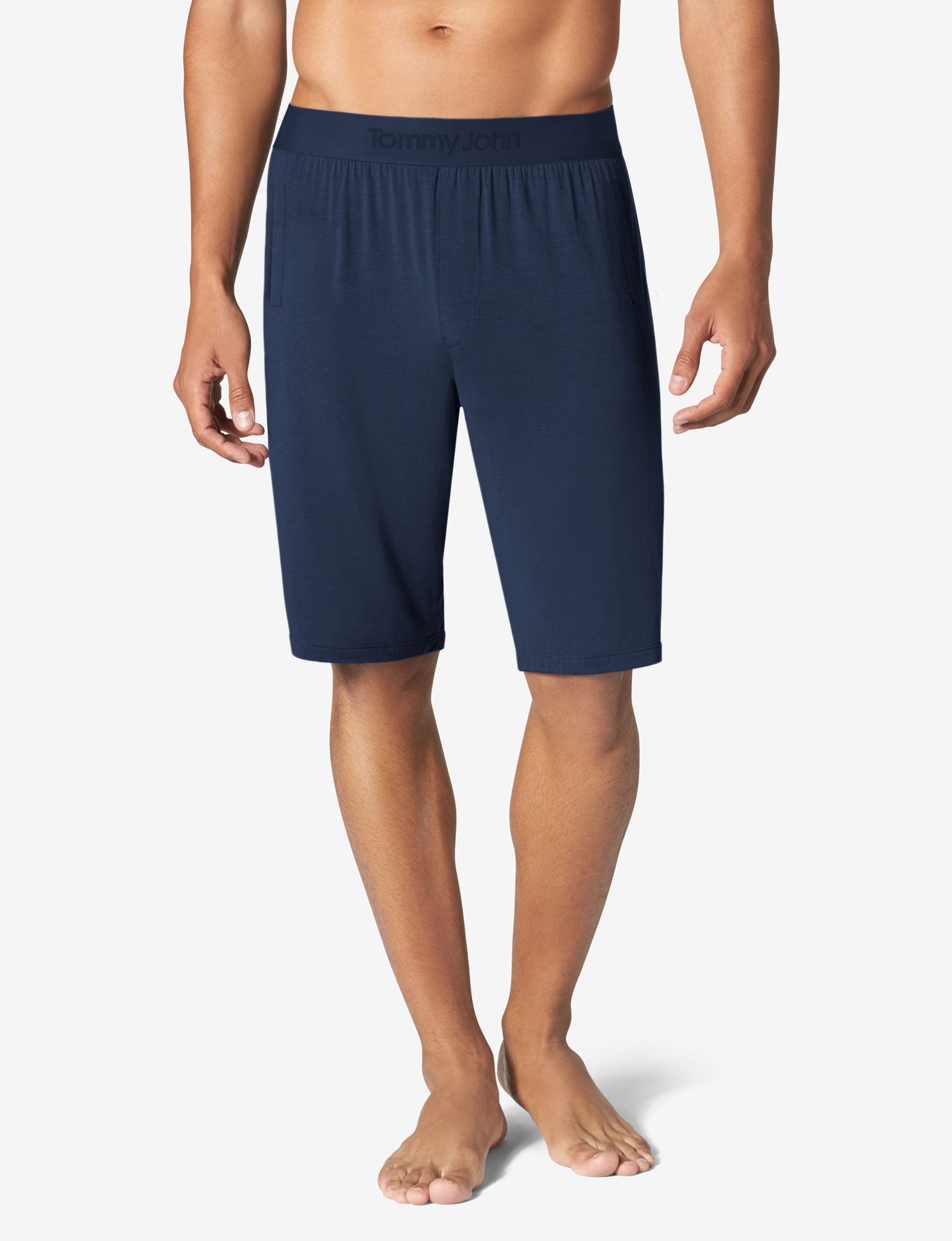 Second Skin Sleep Pocket Tee & Short Set::Dress Blues