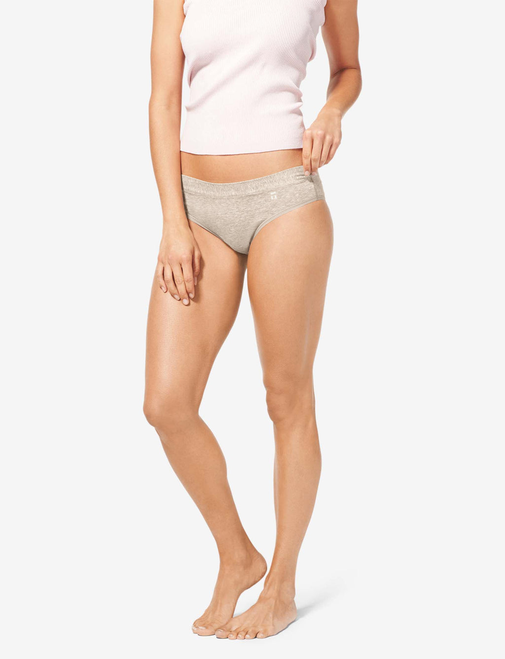 Women's Second Skin Cheeky::Dove Heather