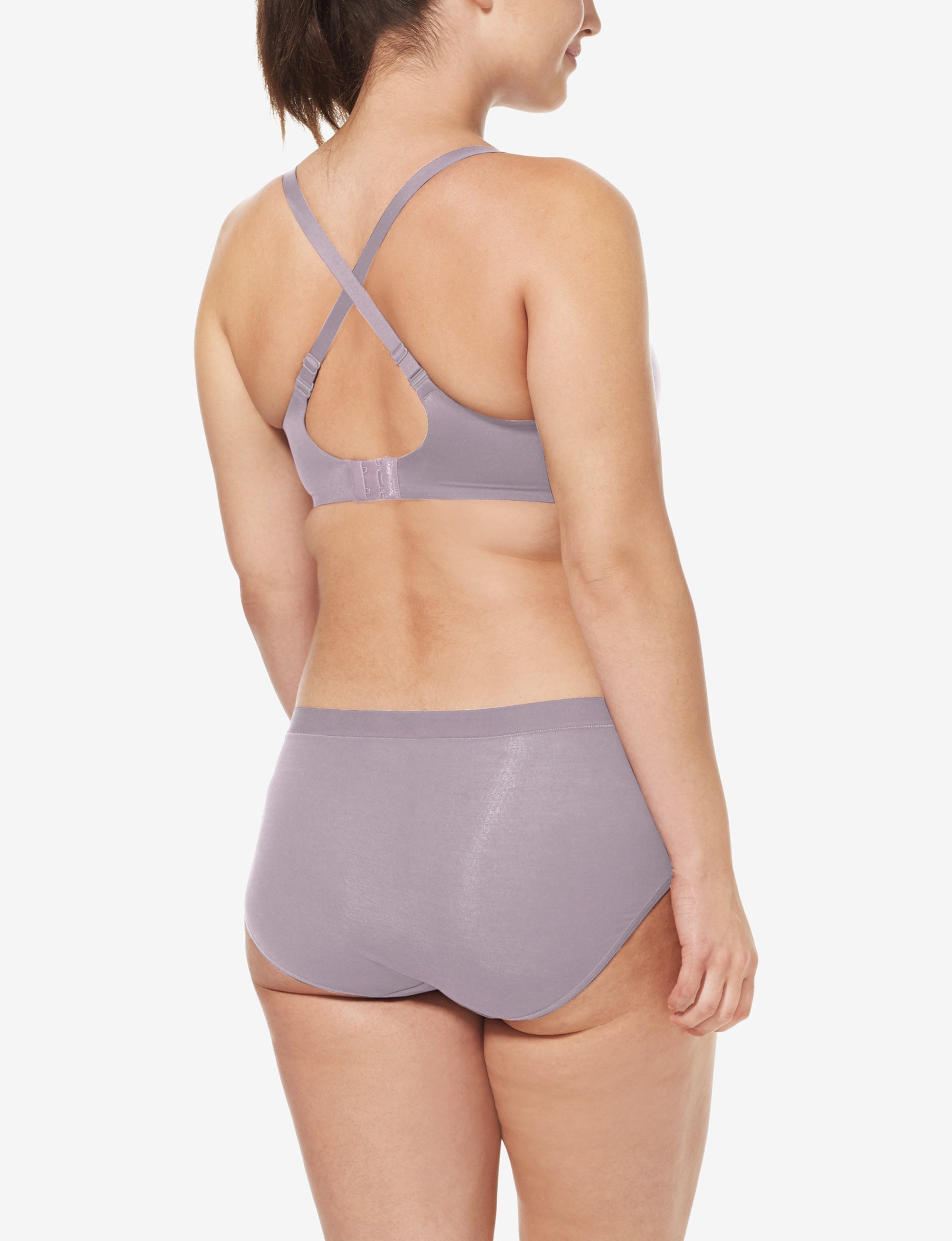 Second Skin Lightly Lined Demi Bra::Gray Ridge