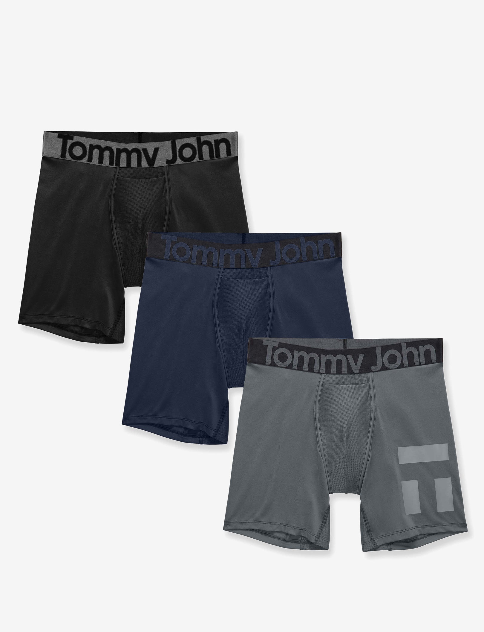 360 Sport Mid-Length Boxer Brief 6" (3-Pack)::Dress Blues/Turbulence/Black