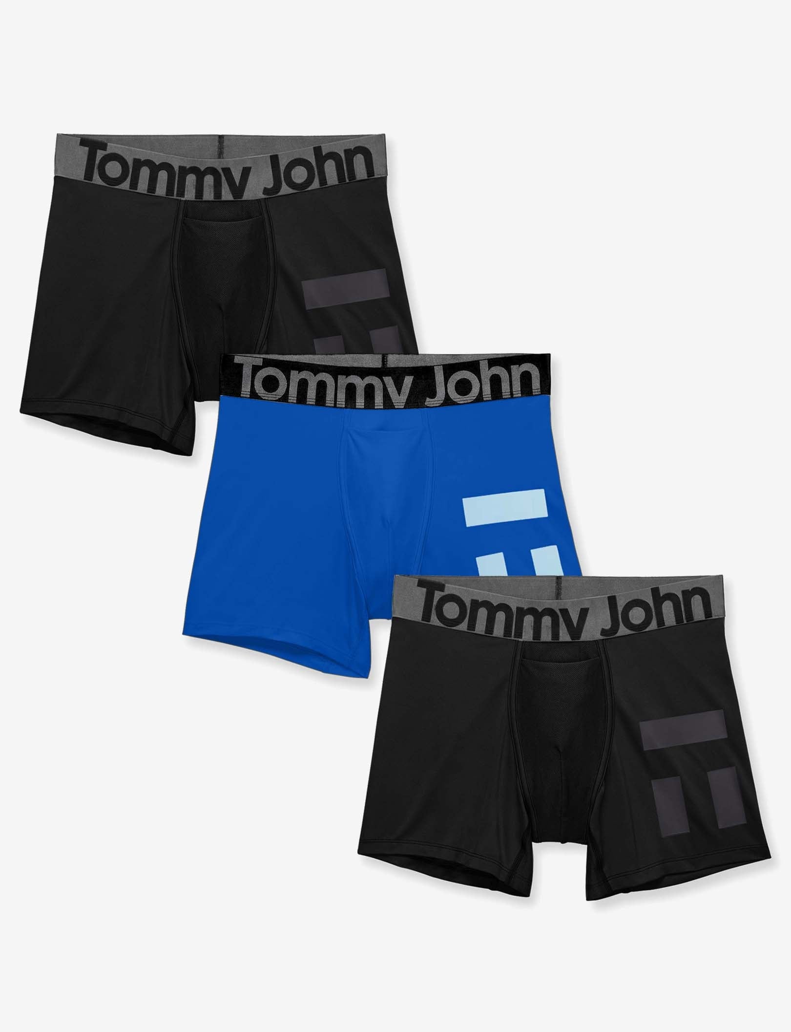 360 Sport Trunk 4" Trunk (3-Pack)::Black/Surf The Web