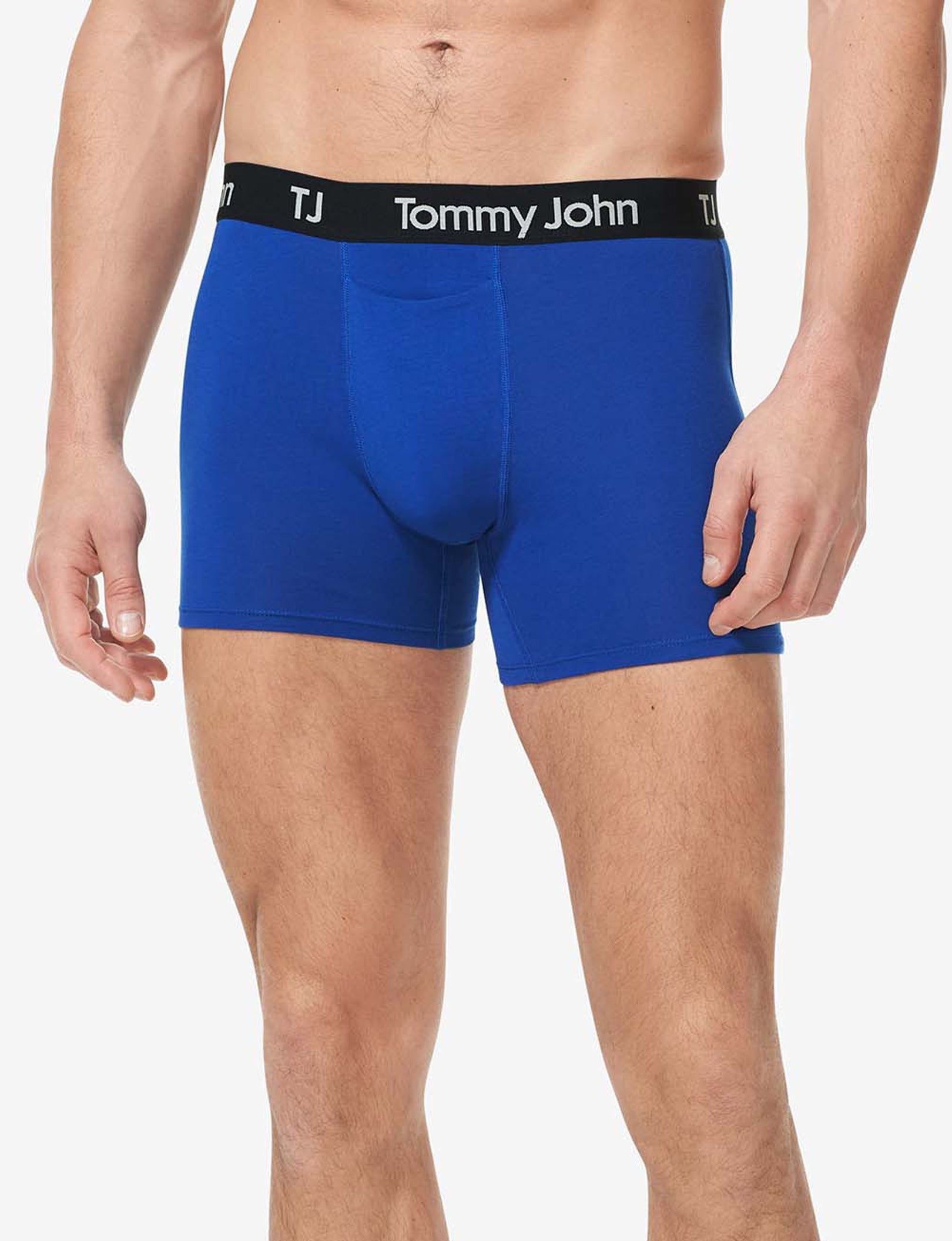 TJ Cotton Stretch Trunk 4” (2-Pack)::Mazarine Blue/Black Combo