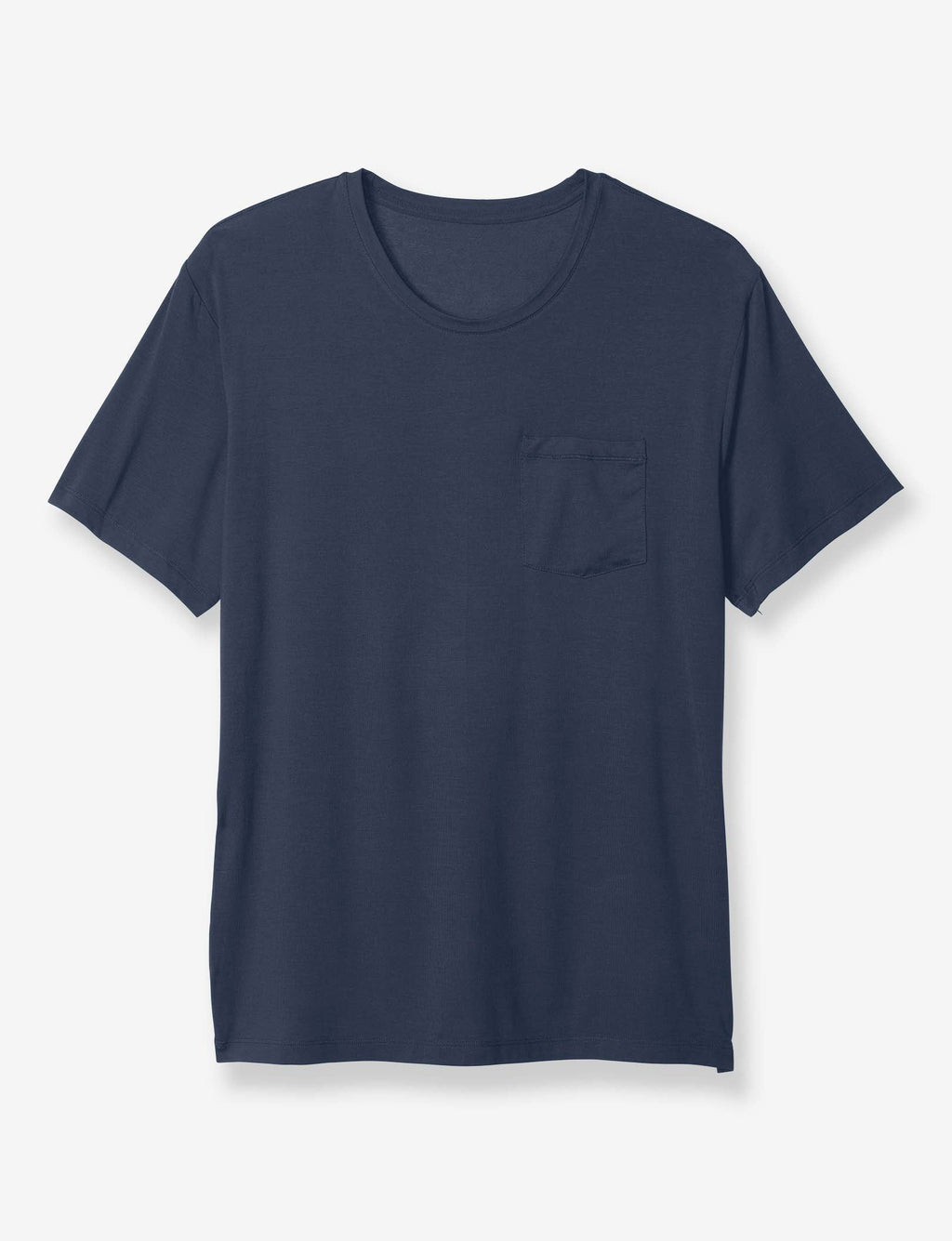 Second Skin Sleep Crew Neck Pocket Tee::Dress Blues