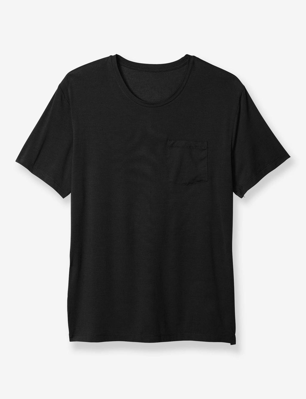 Second Skin Sleep Crew Neck Pocket Tee::Black