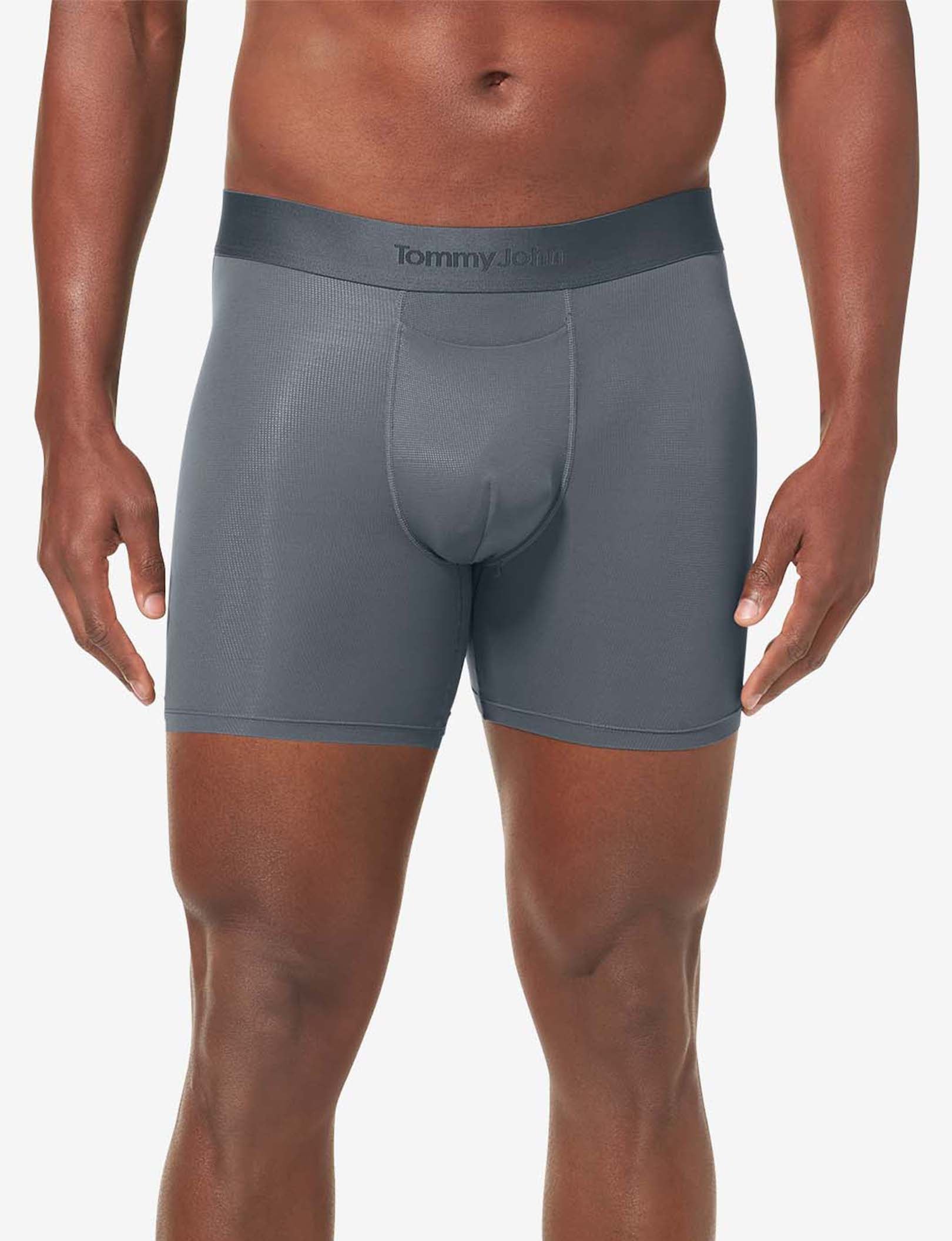 Air Mesh Mid-Length Boxer Brief 6"::Turbulence