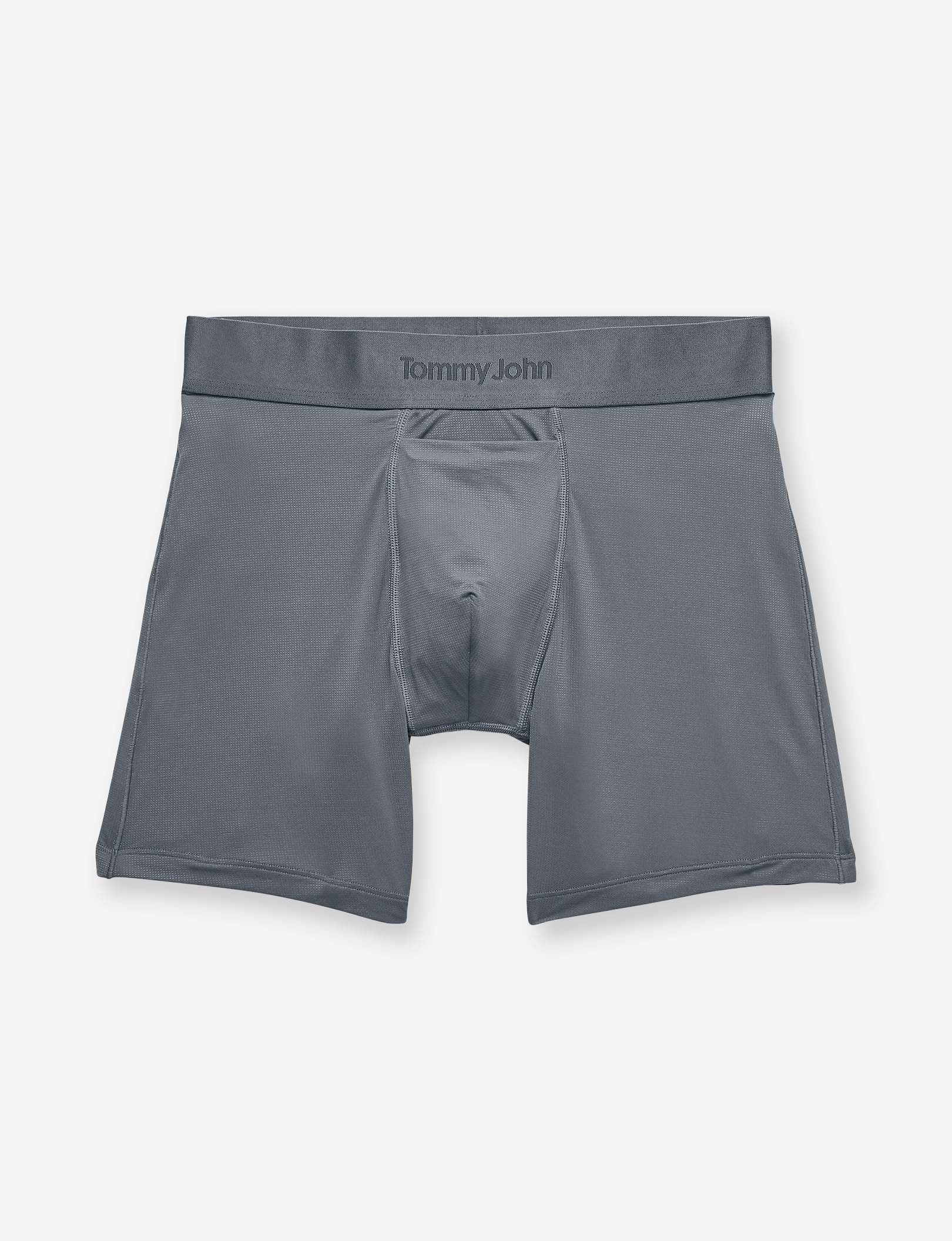 Air Mesh Mid-Length Boxer Brief 6"::Turbulence