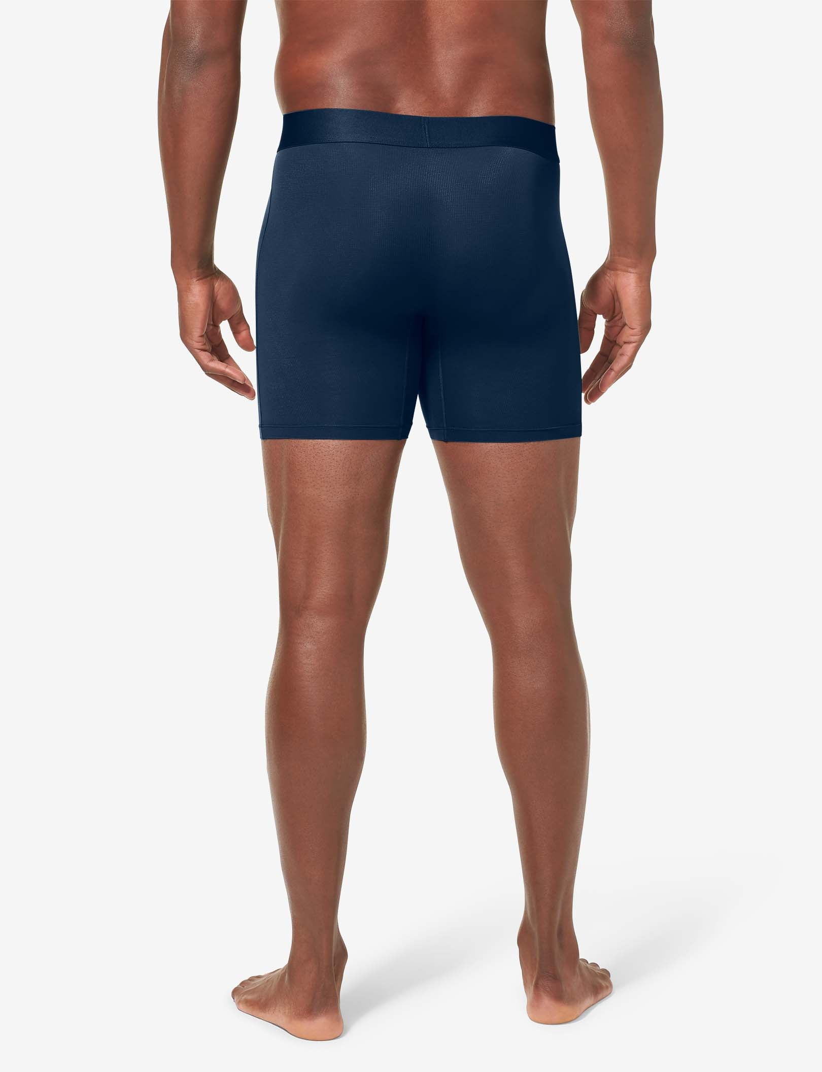 Air Mesh Mid-Length Boxer Brief 6"::Dress Blues