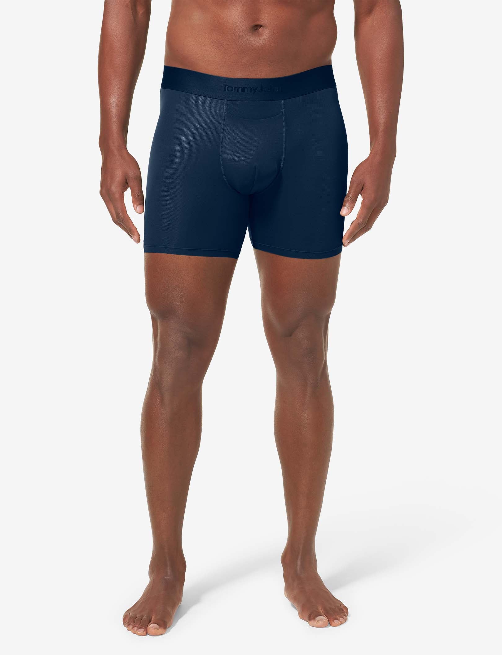 Air Mesh Mid-Length Boxer Brief 6"::Dress Blues
