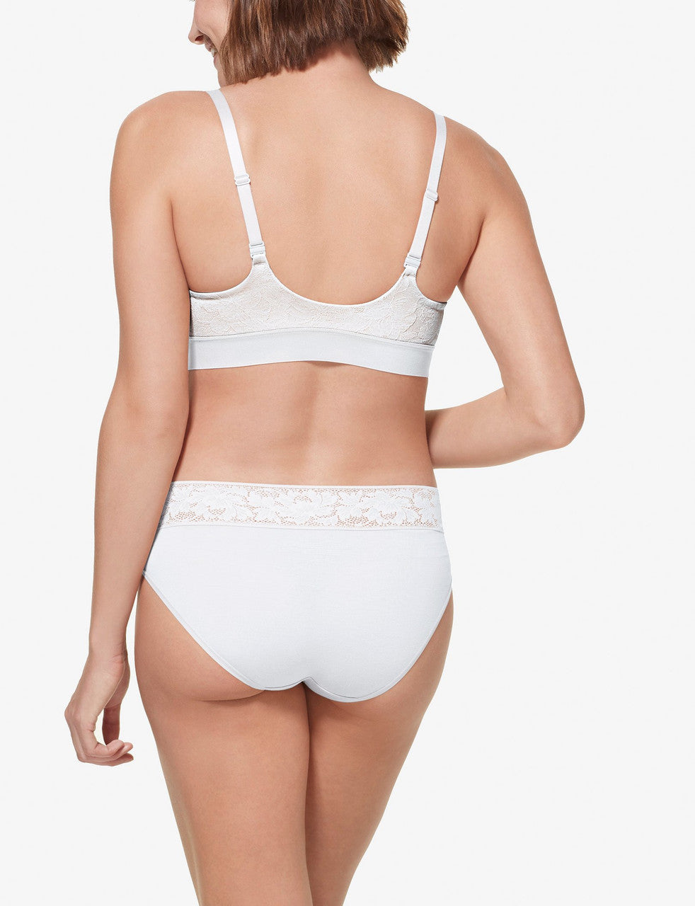 Second Skin Comfort Lace Bralette::Coconut Milk/Maple Sugar Lace