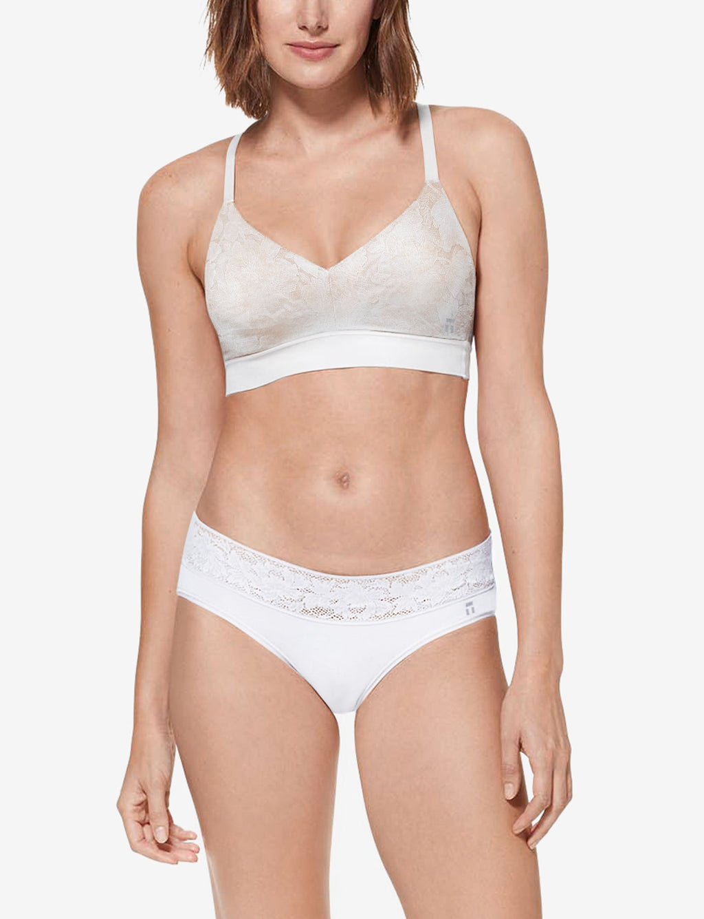 Second Skin Comfort Lace Bralette::Coconut Milk/Maple Sugar Lace