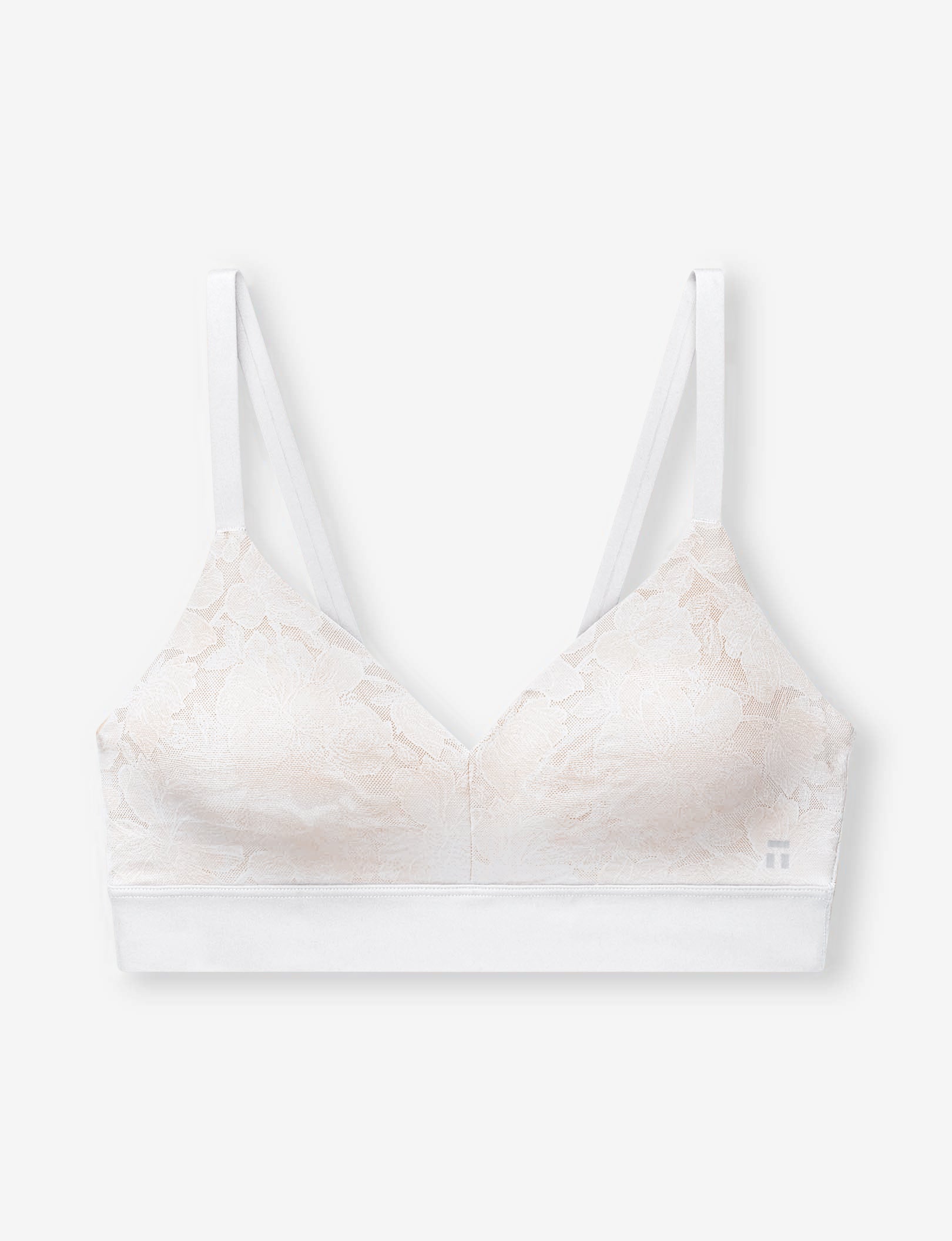 Second Skin Comfort Lace Bralette::Coconut Milk/Maple Sugar Lace