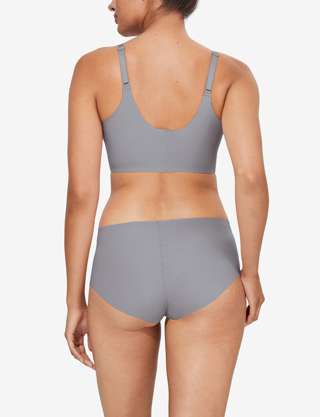 Women's Comfort Smoothing Scoop Bralette::Silver Sconce