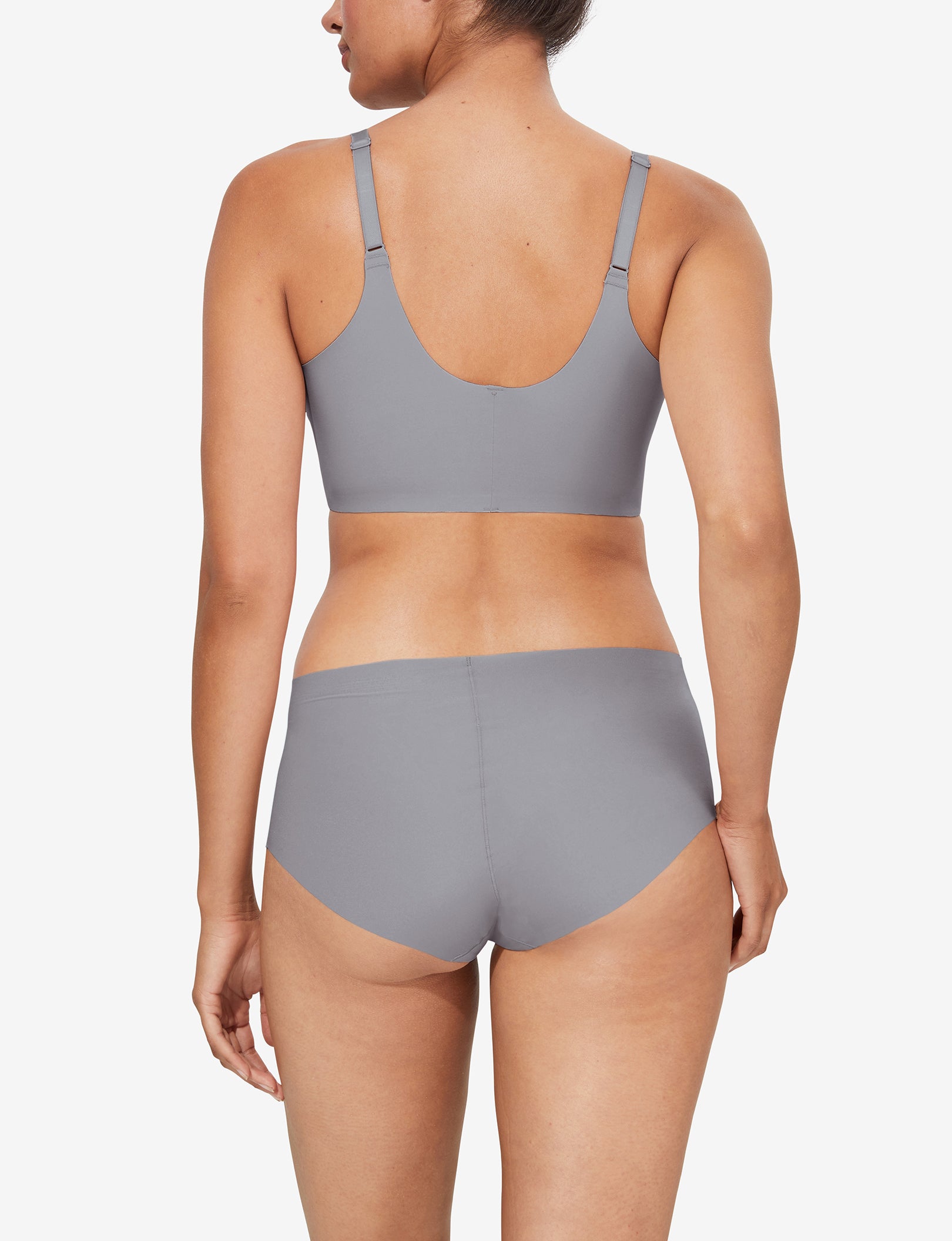 Women's Comfort Smoothing Scoop Bralette::Silver Sconce