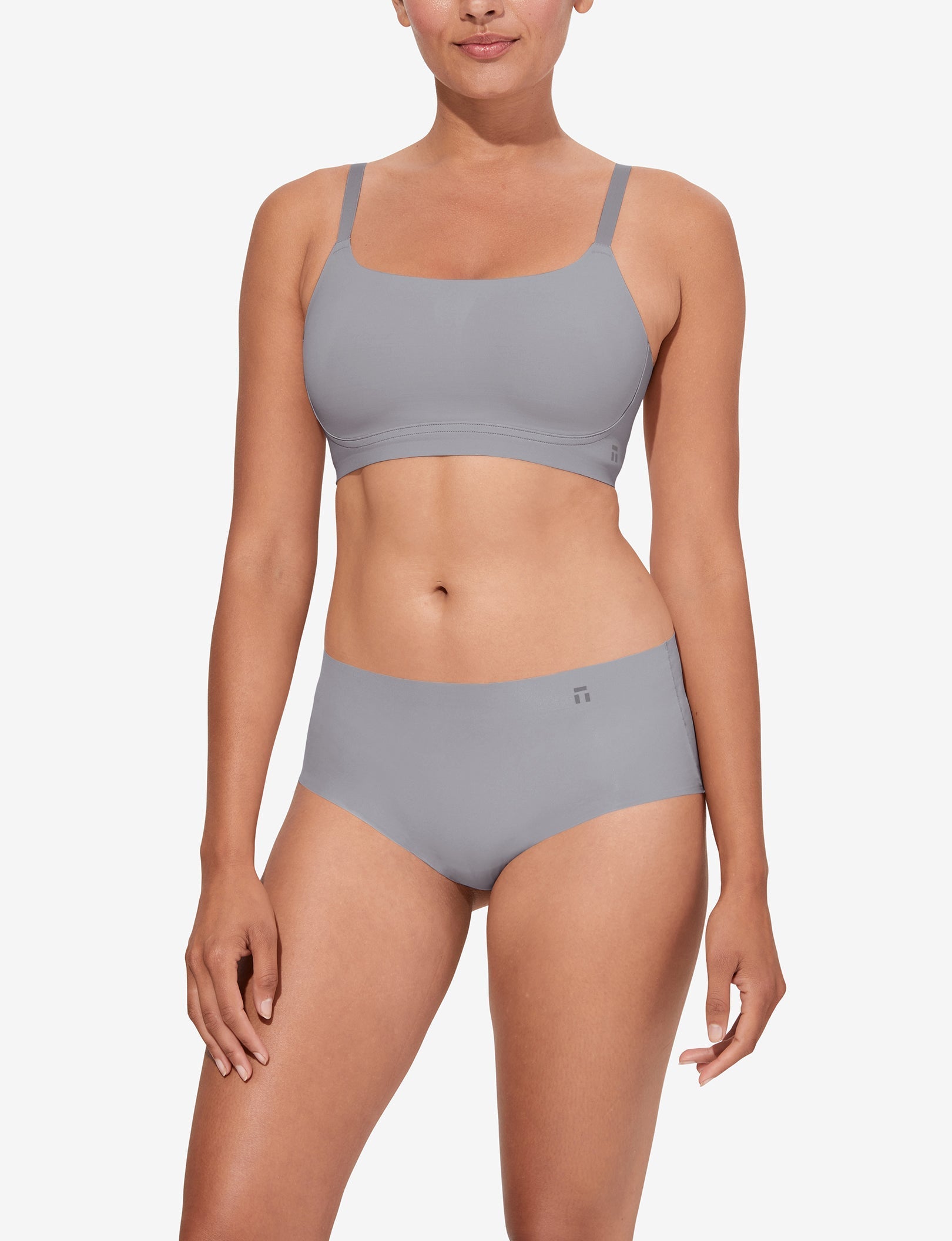 Women's Comfort Smoothing Scoop Bralette::Silver Sconce