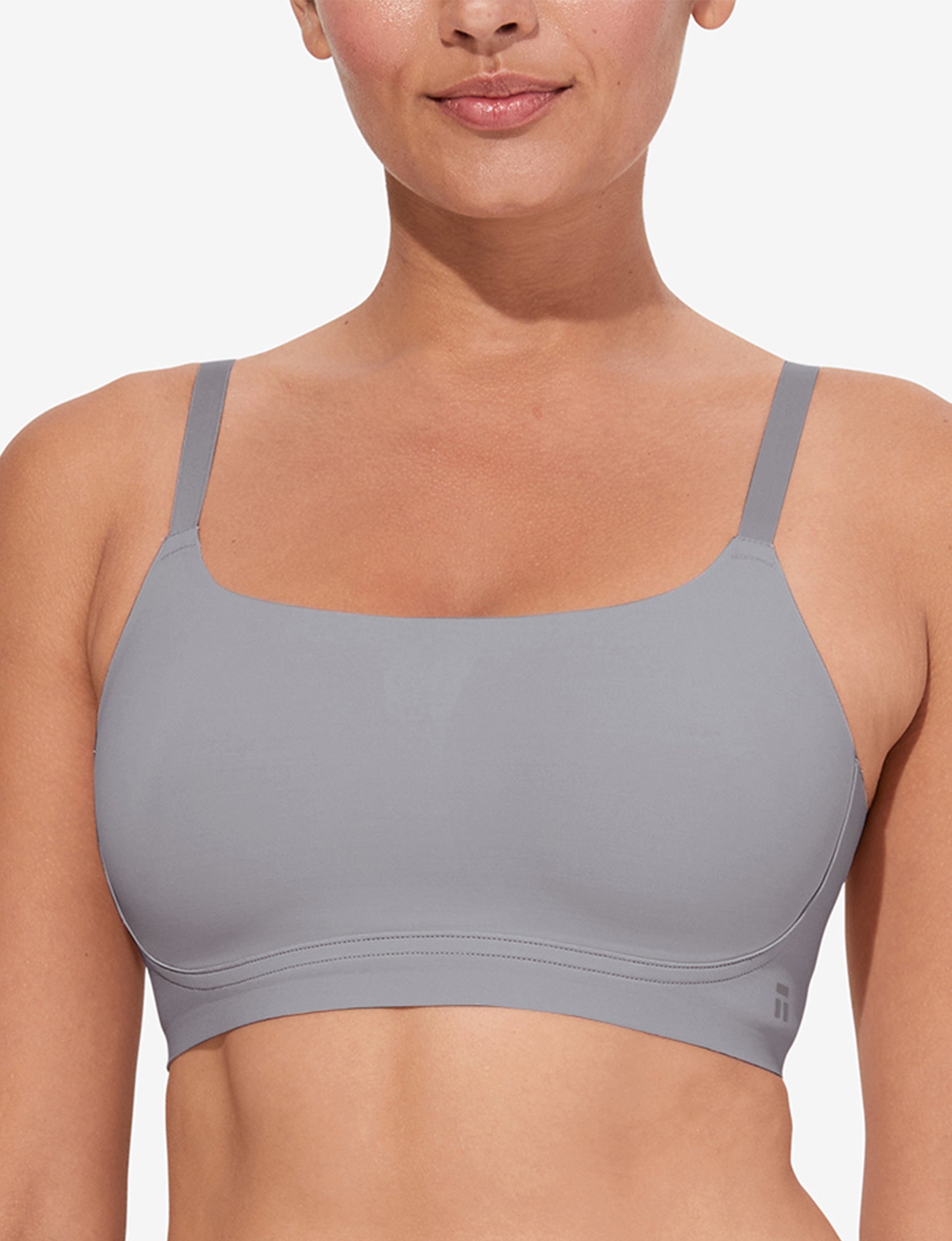 Women's Comfort Smoothing Scoop Bralette::Silver Sconce