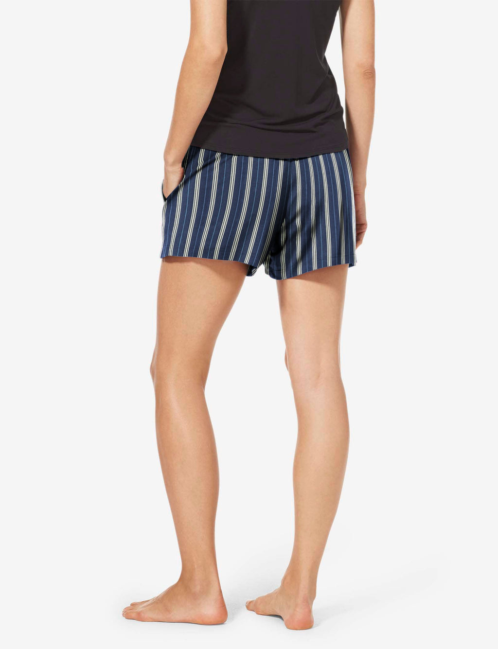 Women's Second Skin Sleep Short::Goodnight Stripe